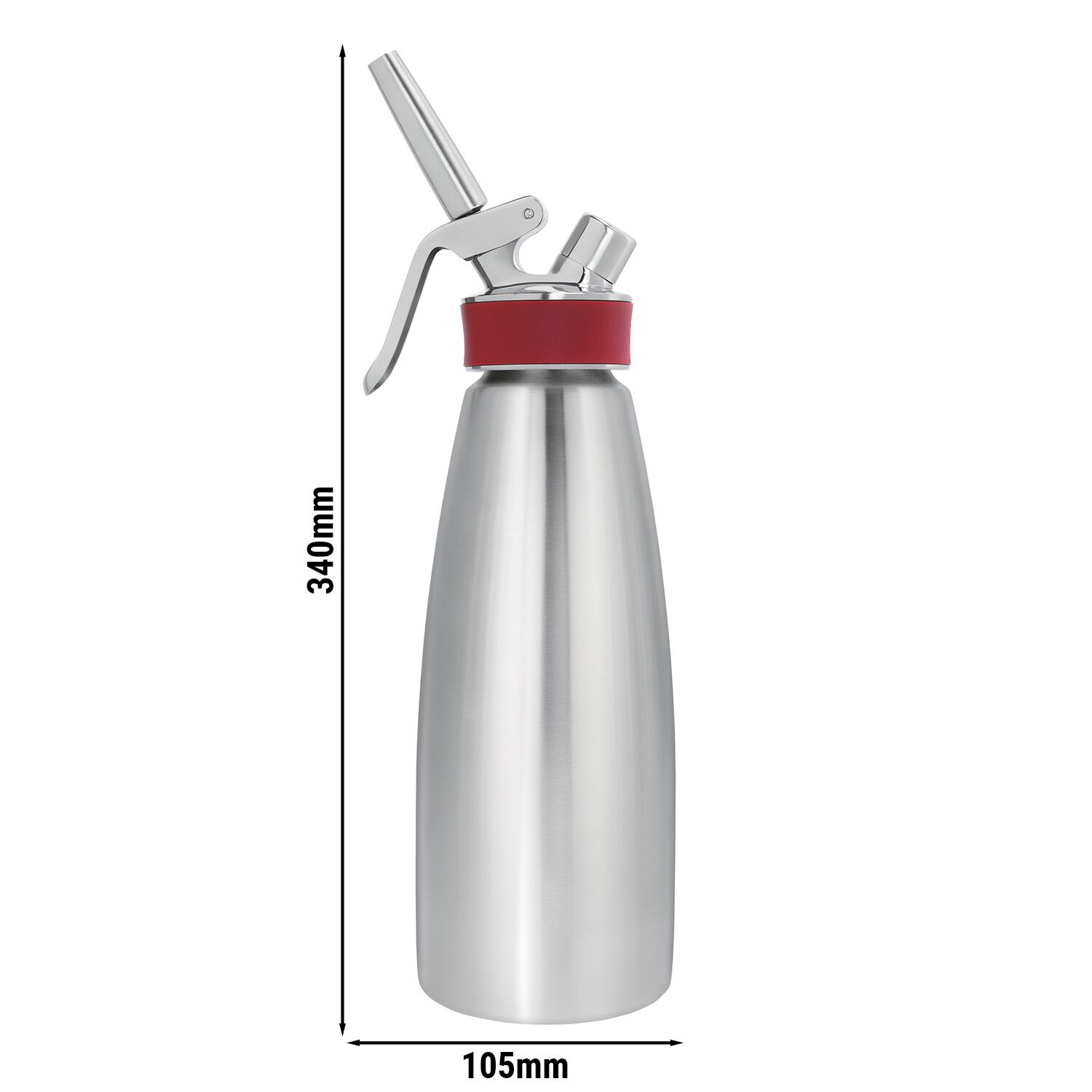 ISI | Gourmet Whip - Distributeur de crème - 1,0 litre - Acier inoxydable