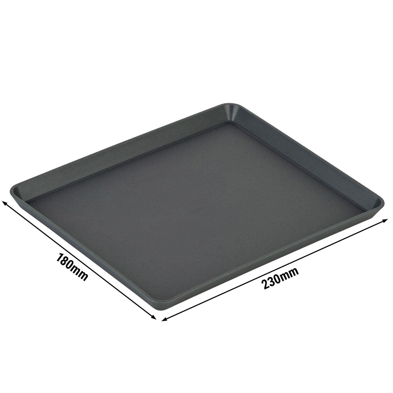 (12 pièces) Assiette Réutilisable - Carrée - Gris