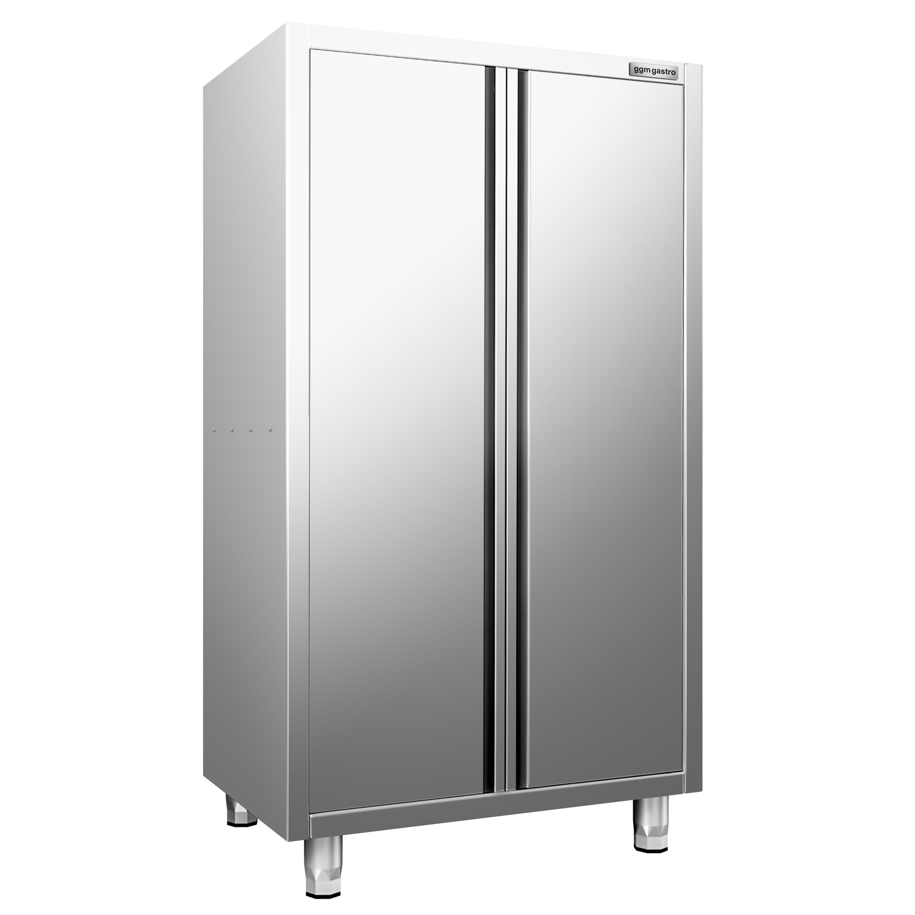 Armoire haute en inox PREMIUM - 1000x600mm - 2 portes battantes - Hauteur: 1800mm