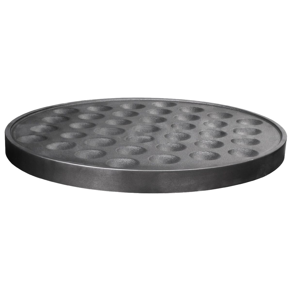 Mini Crepe Plate - 400x400x40mm - Stainless Steel - for CGOM5 - Ø400mm - 37 Mini Crepes