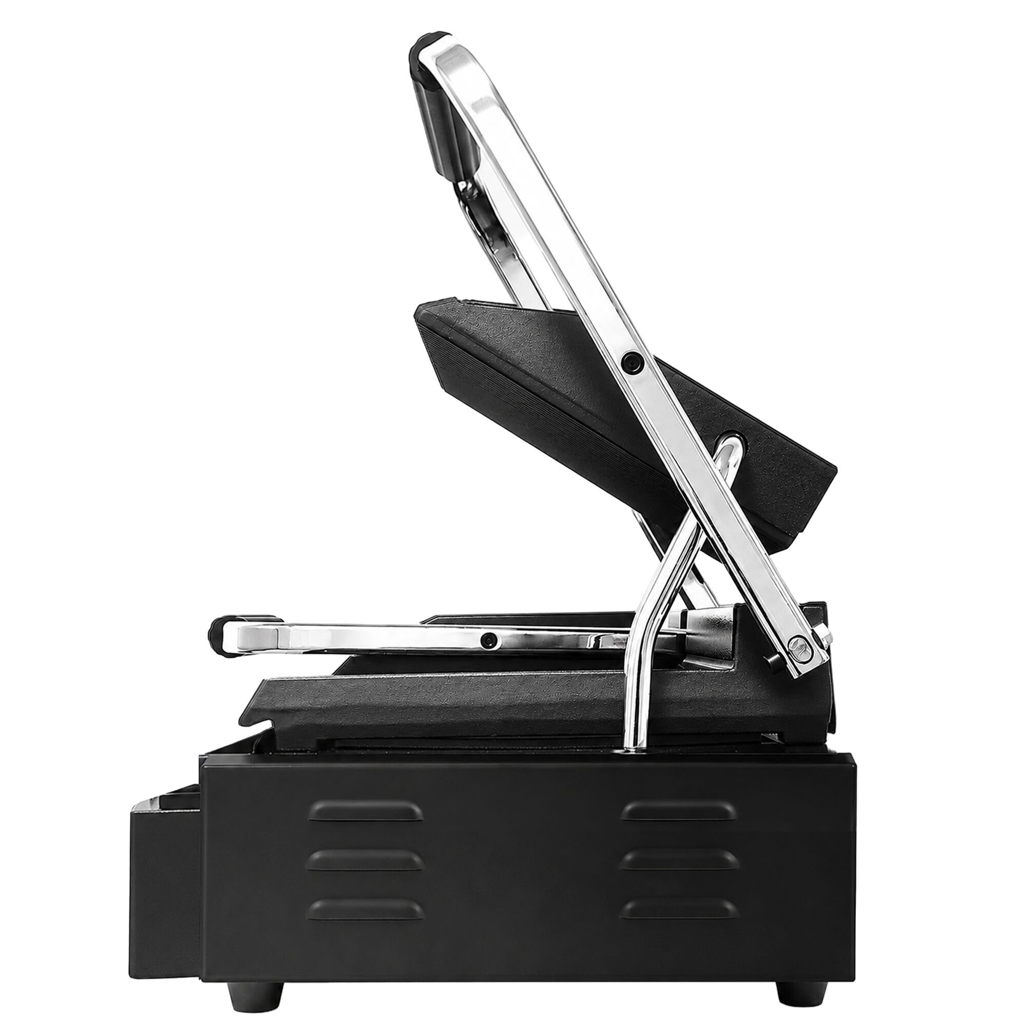 Commercial Contact Grill – Ribbed Top & Bottom Plates – 3.6 kW – Grill Area: 485 × 235 mm