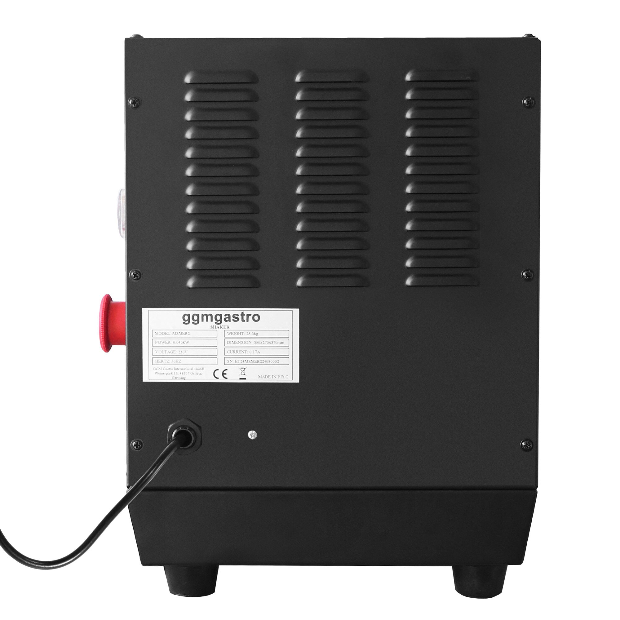 Mixeur à milk-shake, cocktail & Bubble Tea professionnel - double tête - 2x20W - 240tr/min - noir - 2x350-750ml