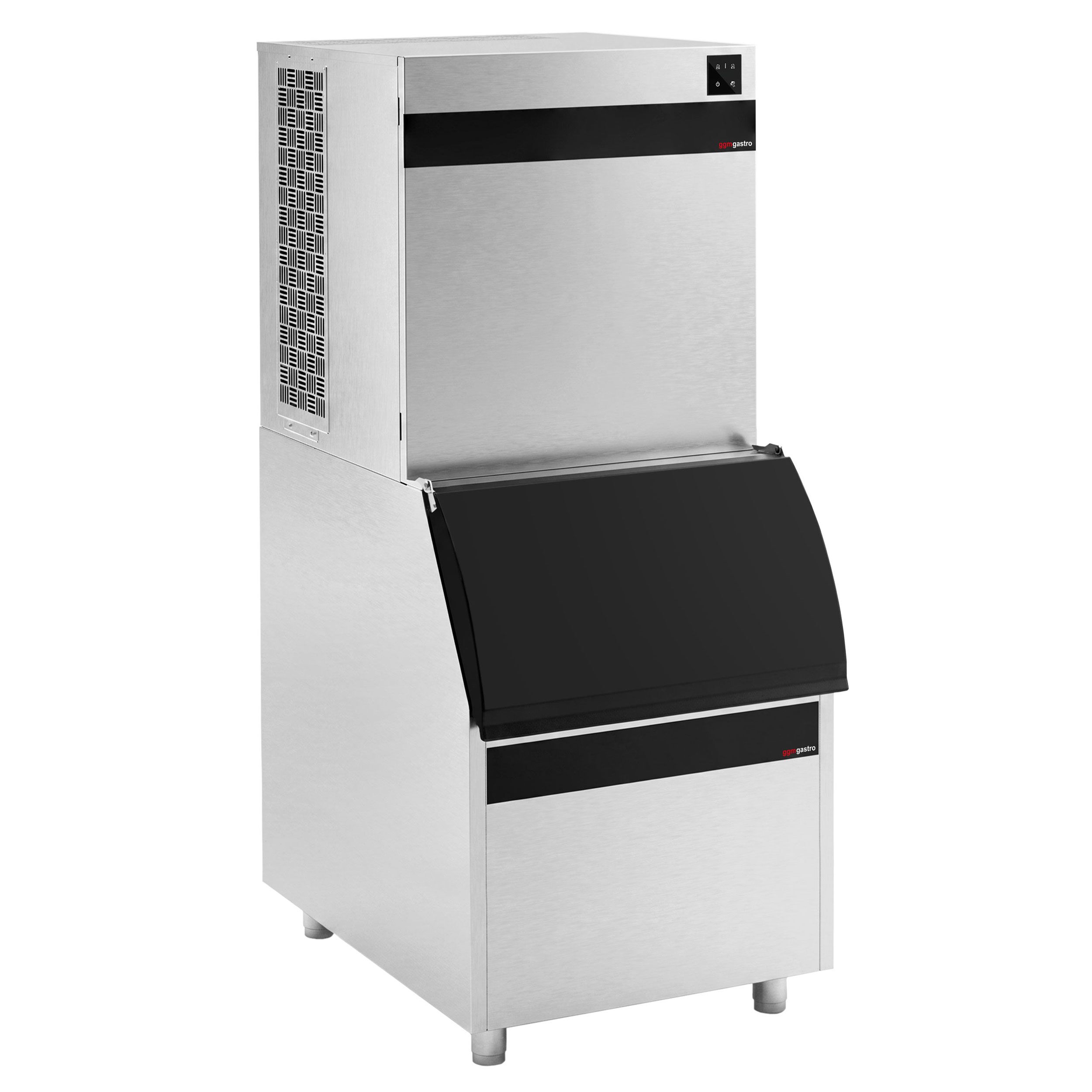 Iskubmaskin - Iskuber - 450 kg/24 h - med isbinge och transportvagn