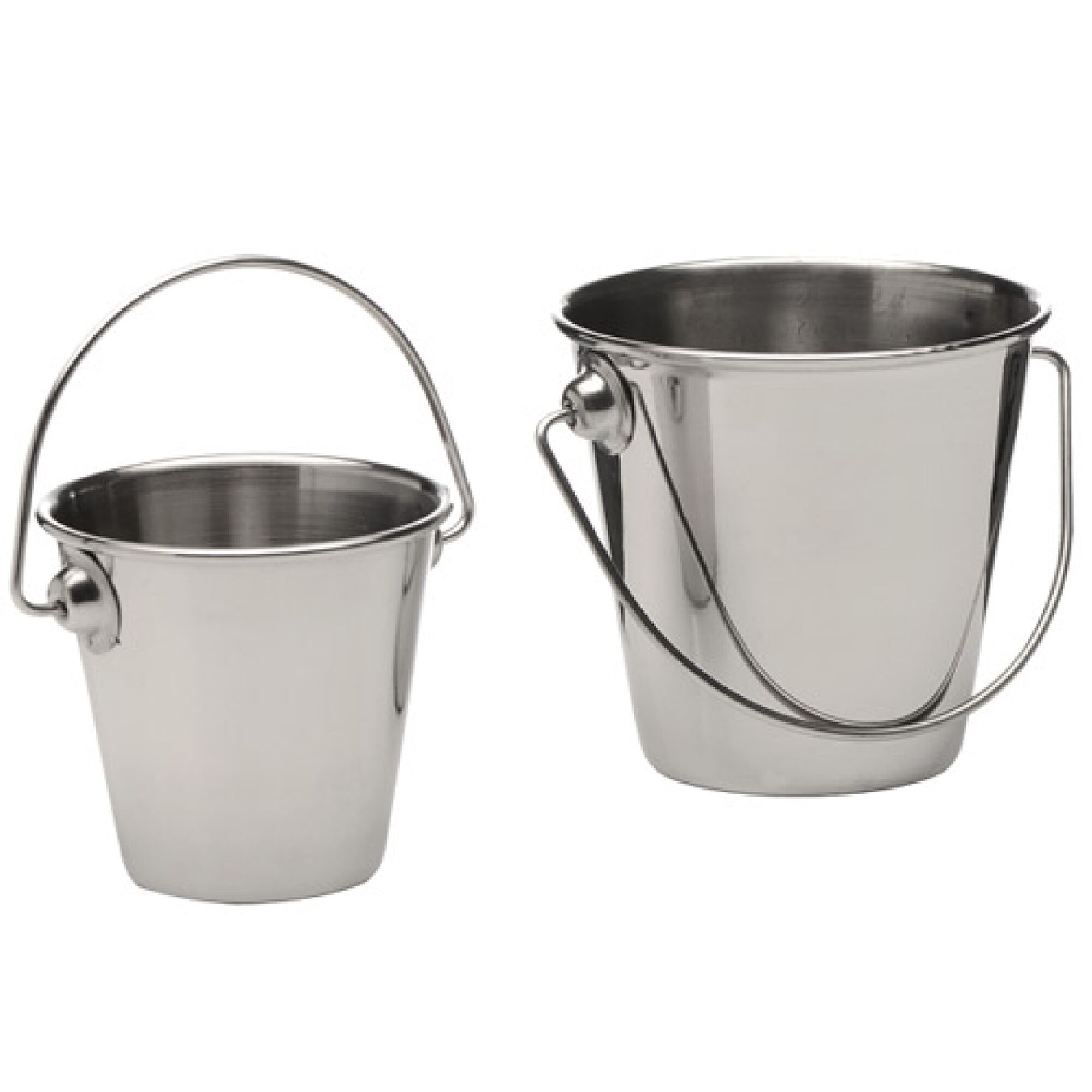 (6 pcs) Pots à frites - SNACKHOLDER - acier inoxydable - 0,33L - Ø90mm