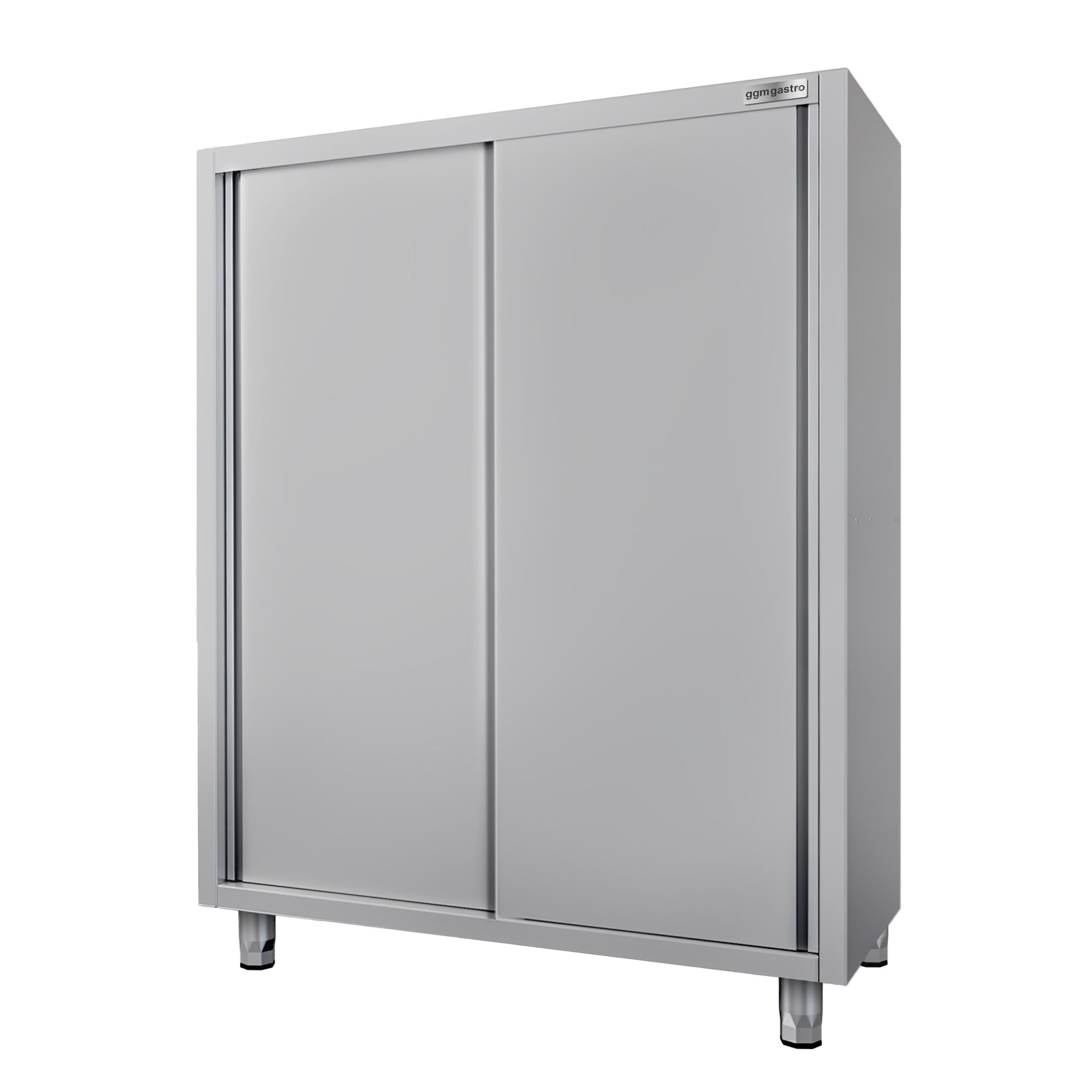 Armoire haute en inox ECO - 1400x700mm - 2 portes coulissantes - Hauteur: 1800mm