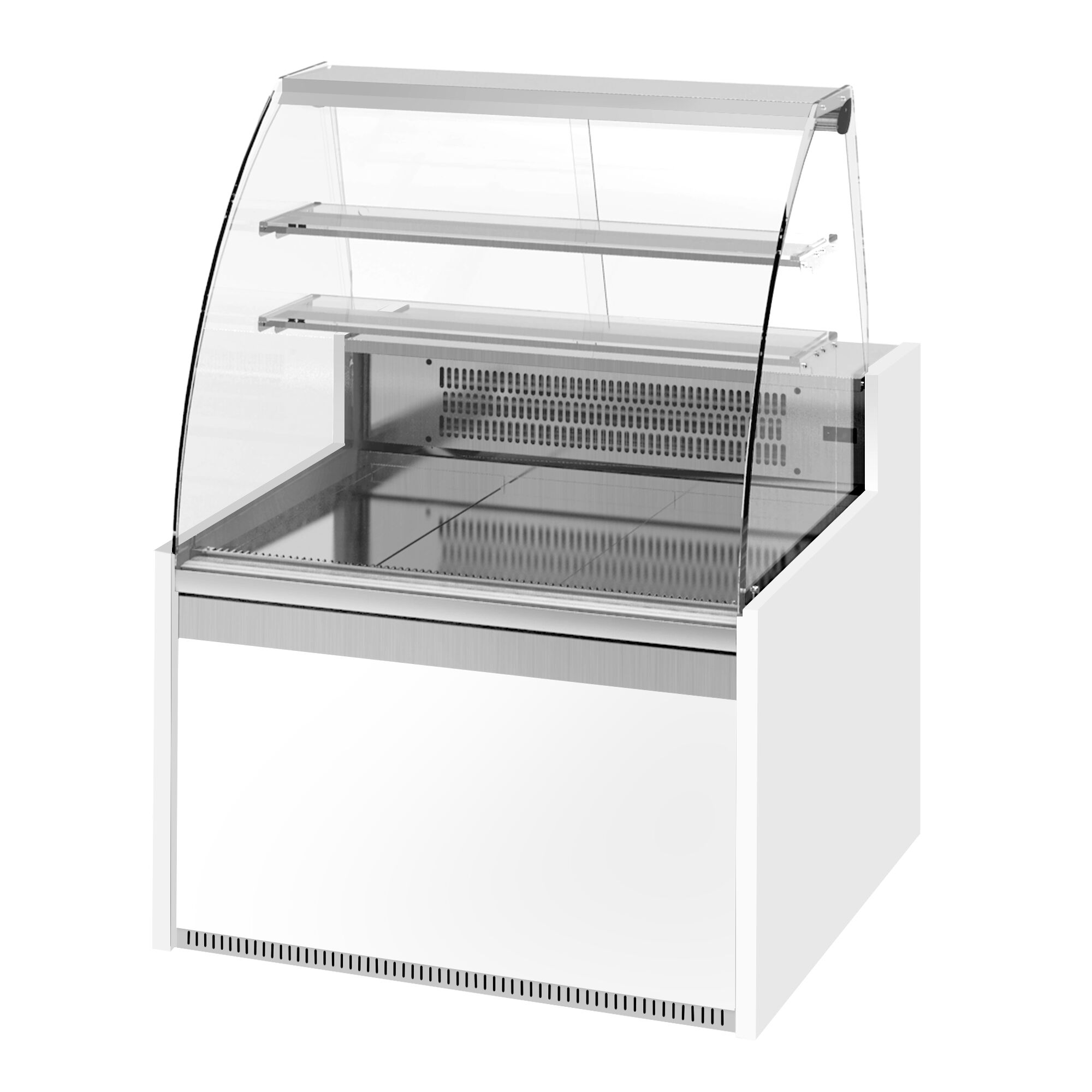 Comptoir vitrine réfrigérée - 998x985mm - +4/+8°C - 163L - façade bombée - 1 porte