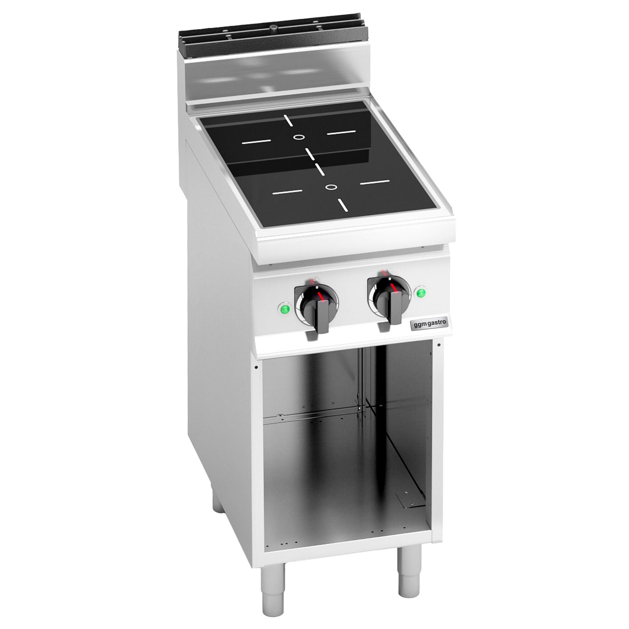 Fourneau à induction - 7kW - 2 foyers - sur placard ouvert