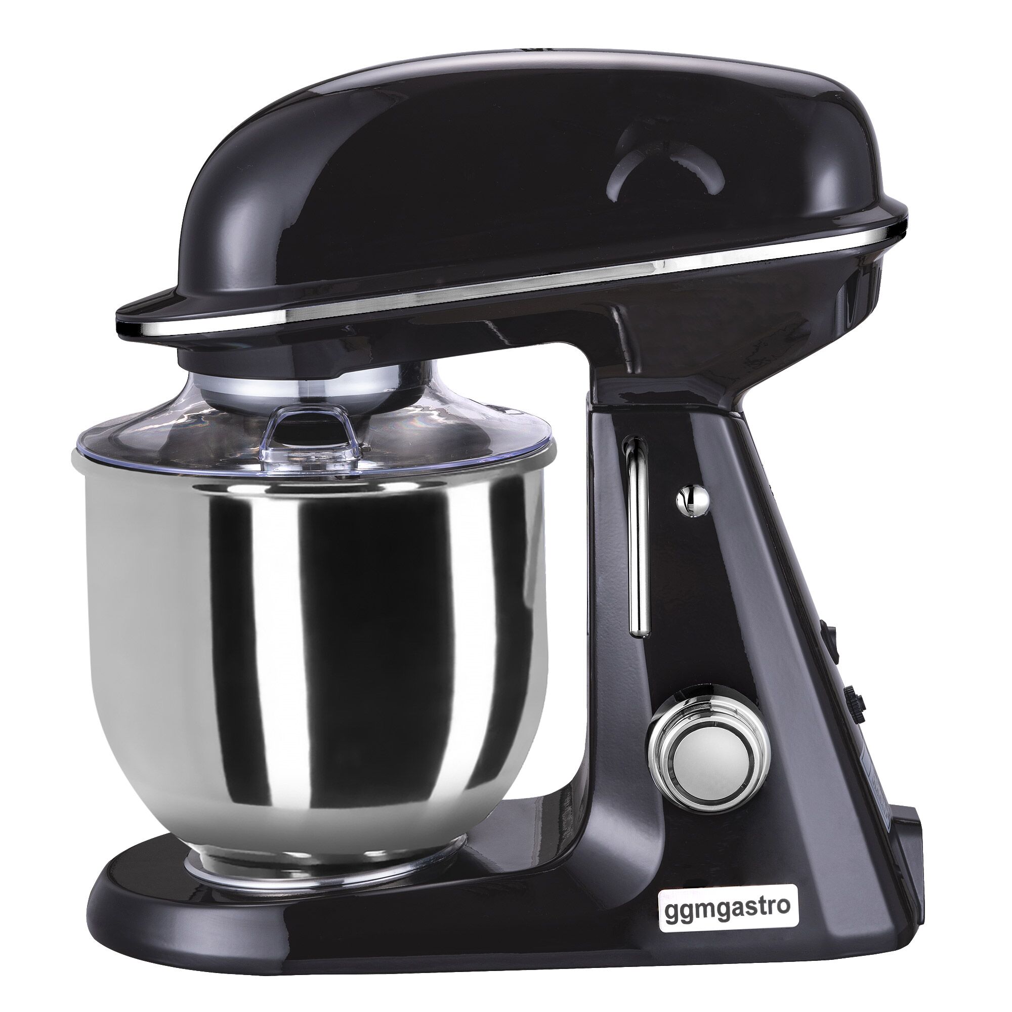 Countertop Commercial Planetary Mixer - 7L - 350W - incl. 3 attachments - Black Matt