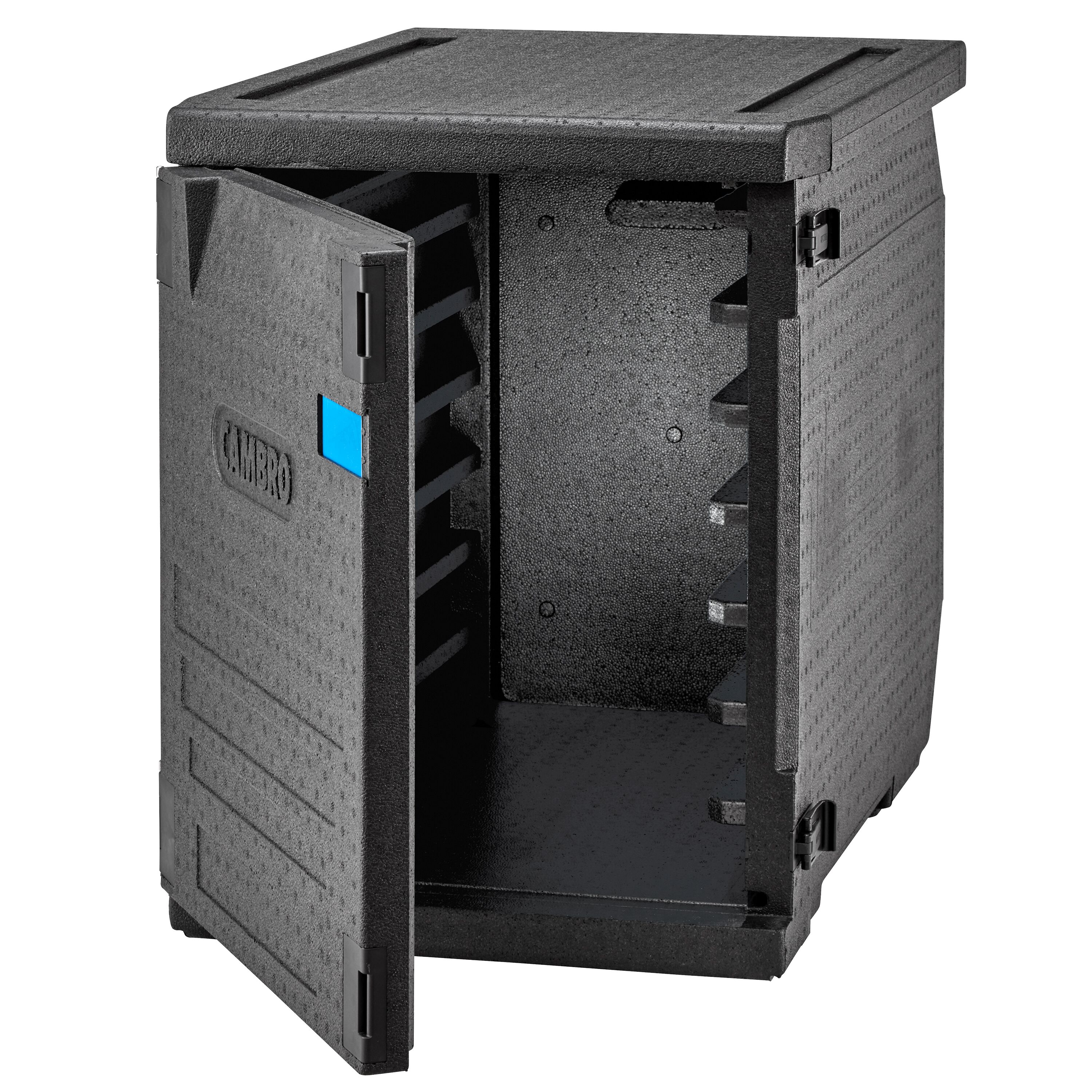 CAMBRO | CAM GOBOX® - Frontloader - EN 600x400 - mit 6 Auflageschienen - Schwarz