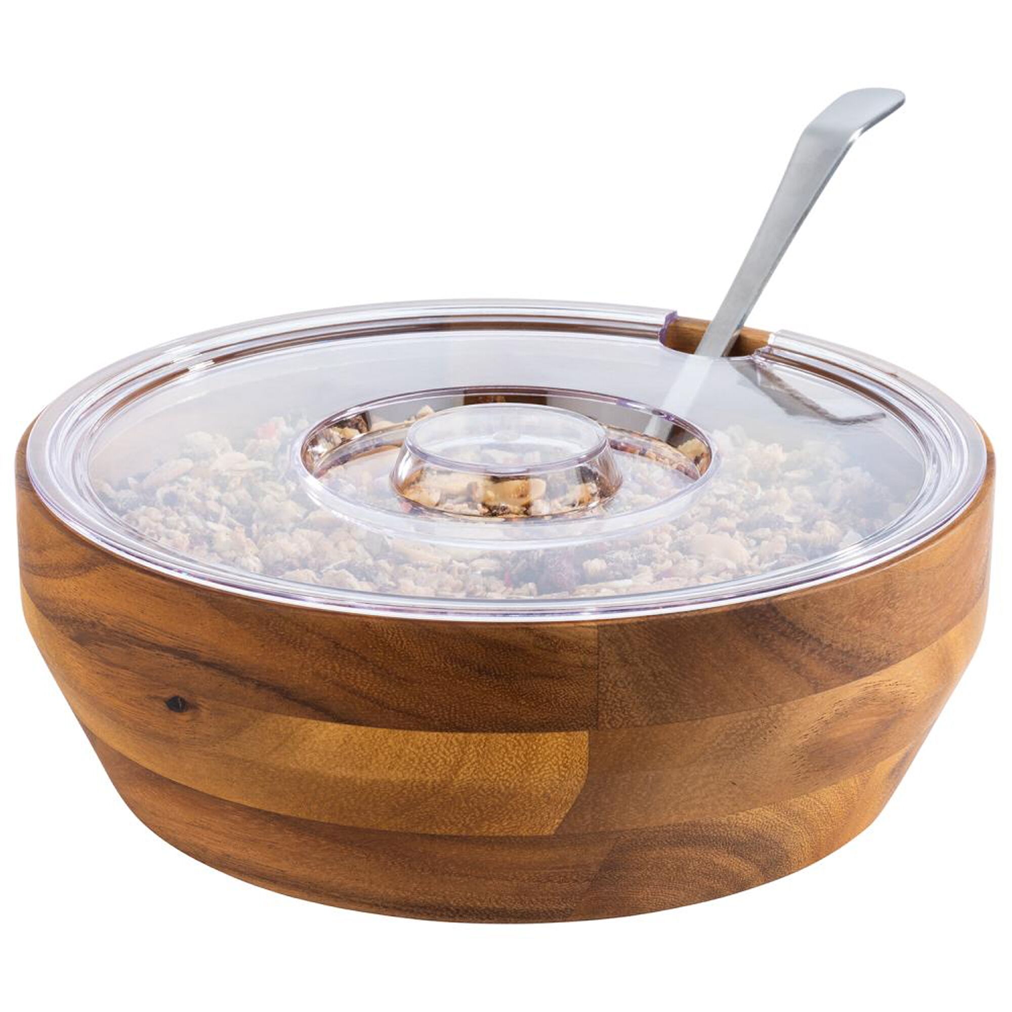 (6 pcs) Coupe - ACACIA - Bois d'acacia - 2,5L - carré - 250x250mm - Profondeur : 85mm - Brun