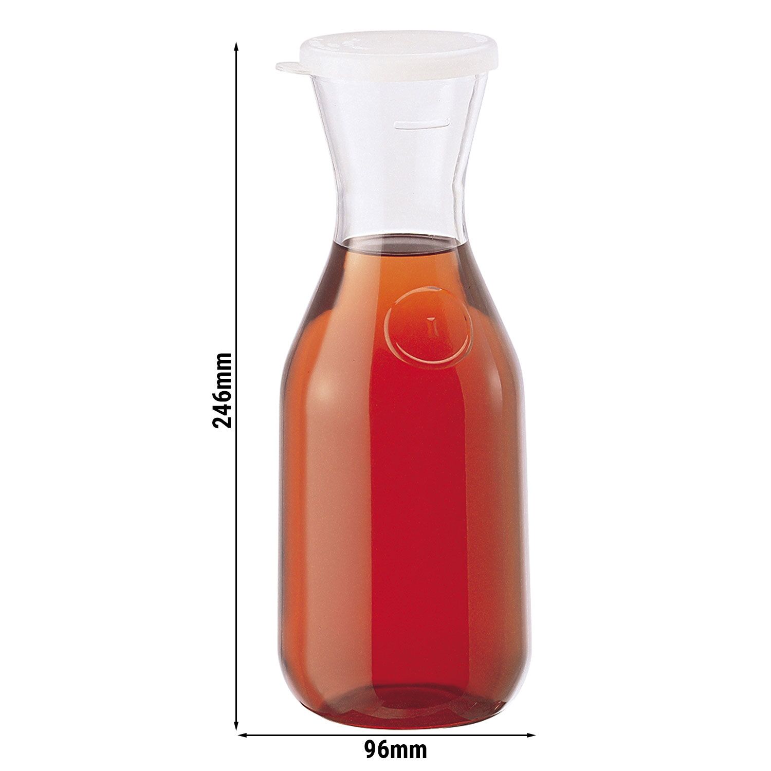 (12 pièces) CAMBRO | CAMLITER® - Carafe à boissons - 1 litre - couvercle inclus	