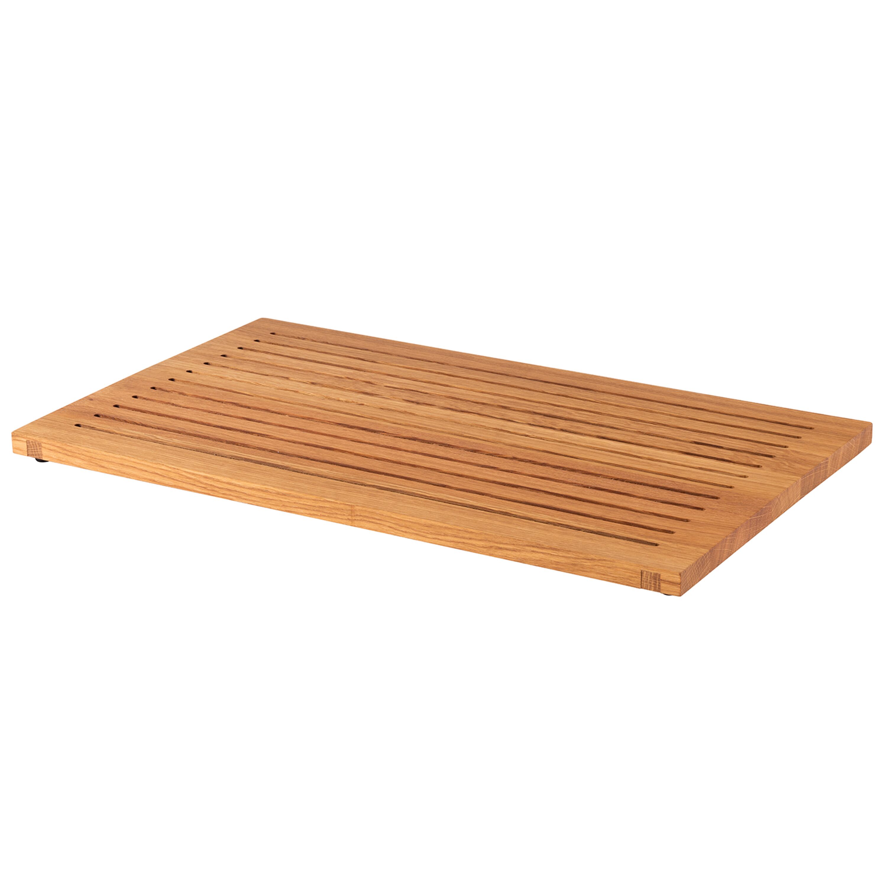 Planche à découper - Bois de chêne - 585x350mm - Hauteur:20mm - Chêne - avec patins antidérapants - empilable