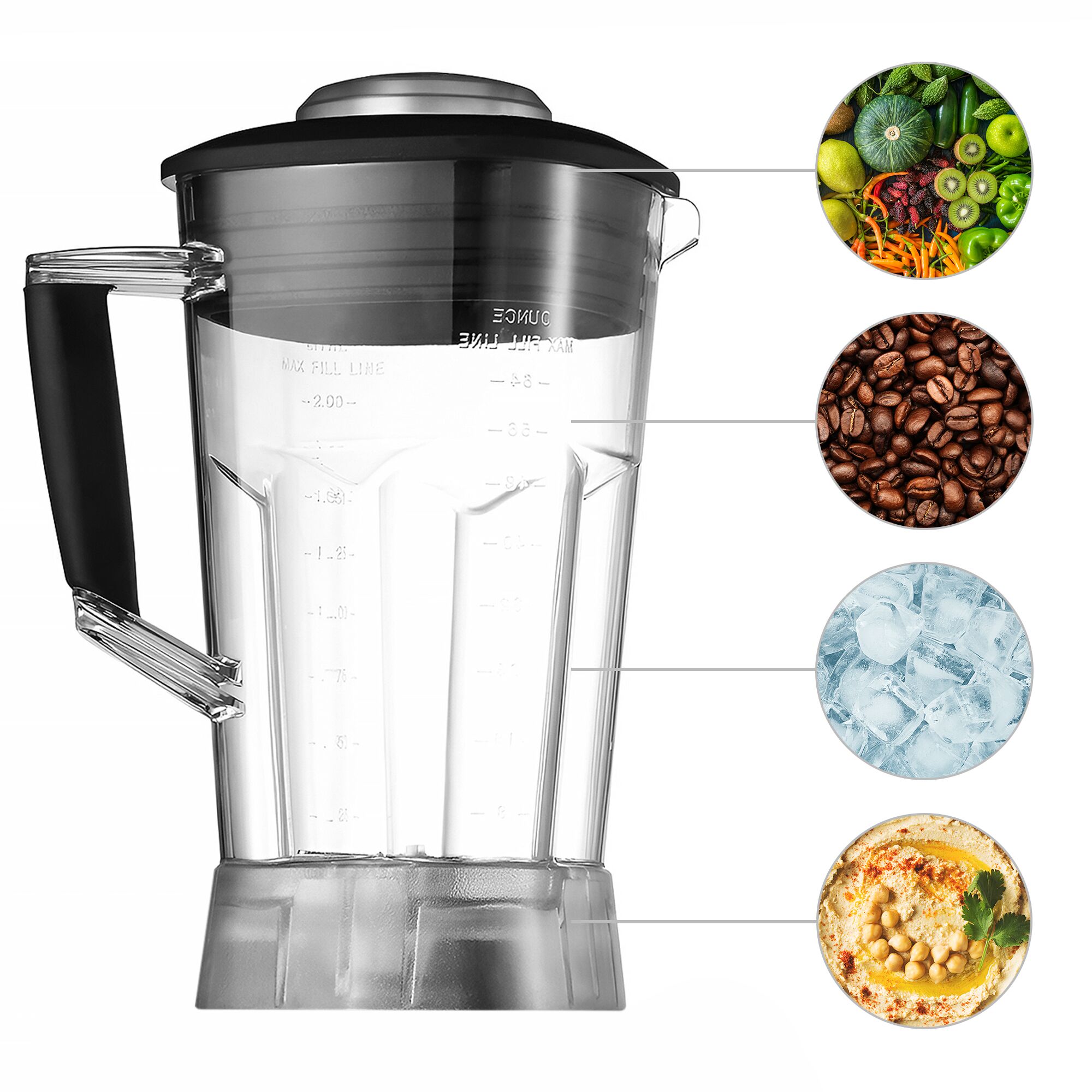 Blender de bar - 2L - 1,5-2kW