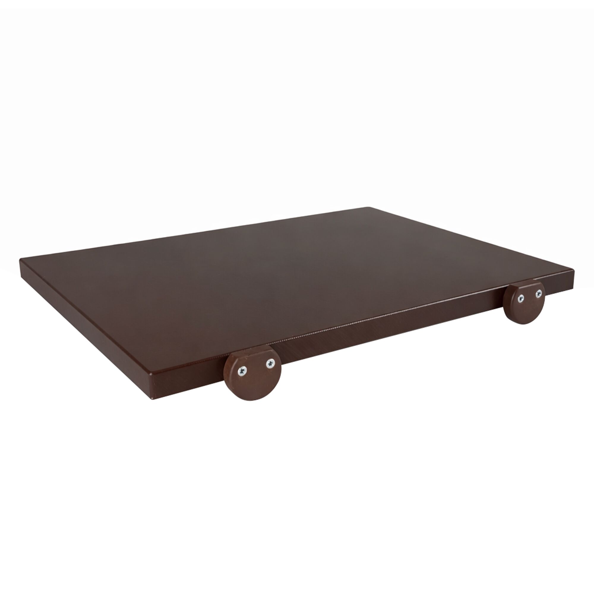 Planche à découper antidérapante avec butées – 300 × 500 mm – conforme HACCP – Marron