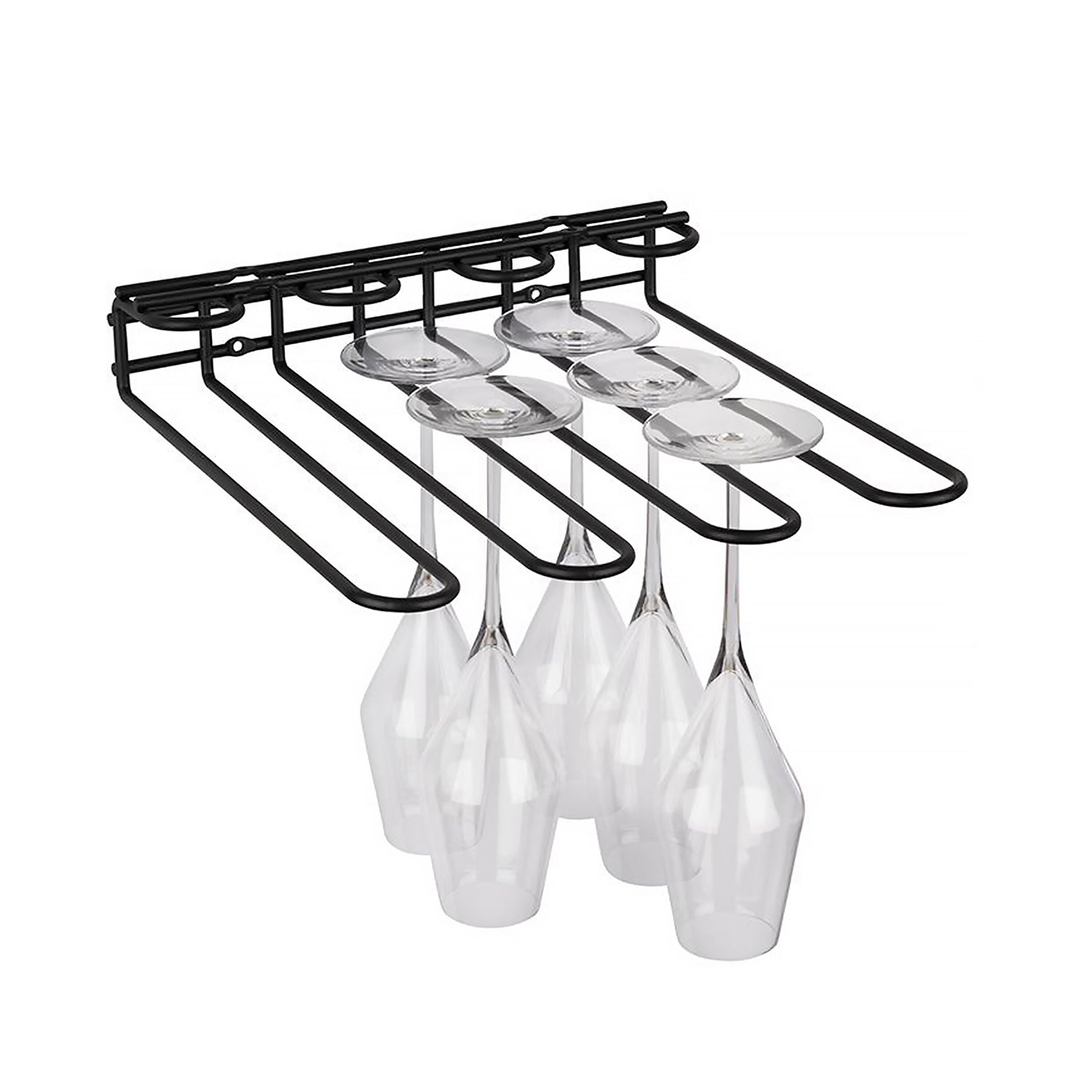 Support pour verres à pied - Acier inoxydable - jusqu’à 12 verres