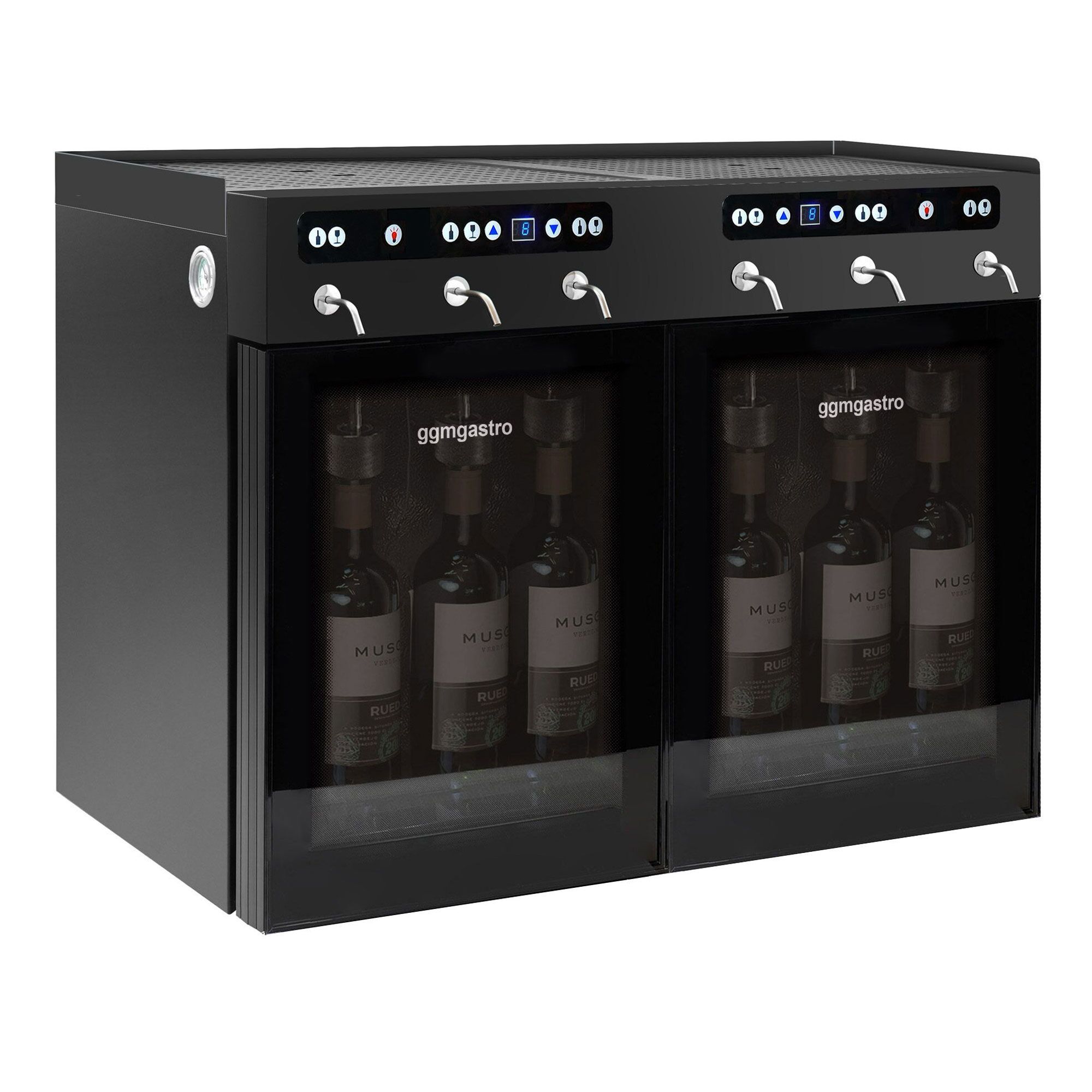Refrigerated Wine Dispenser - Dual Zone - 6 Bottle