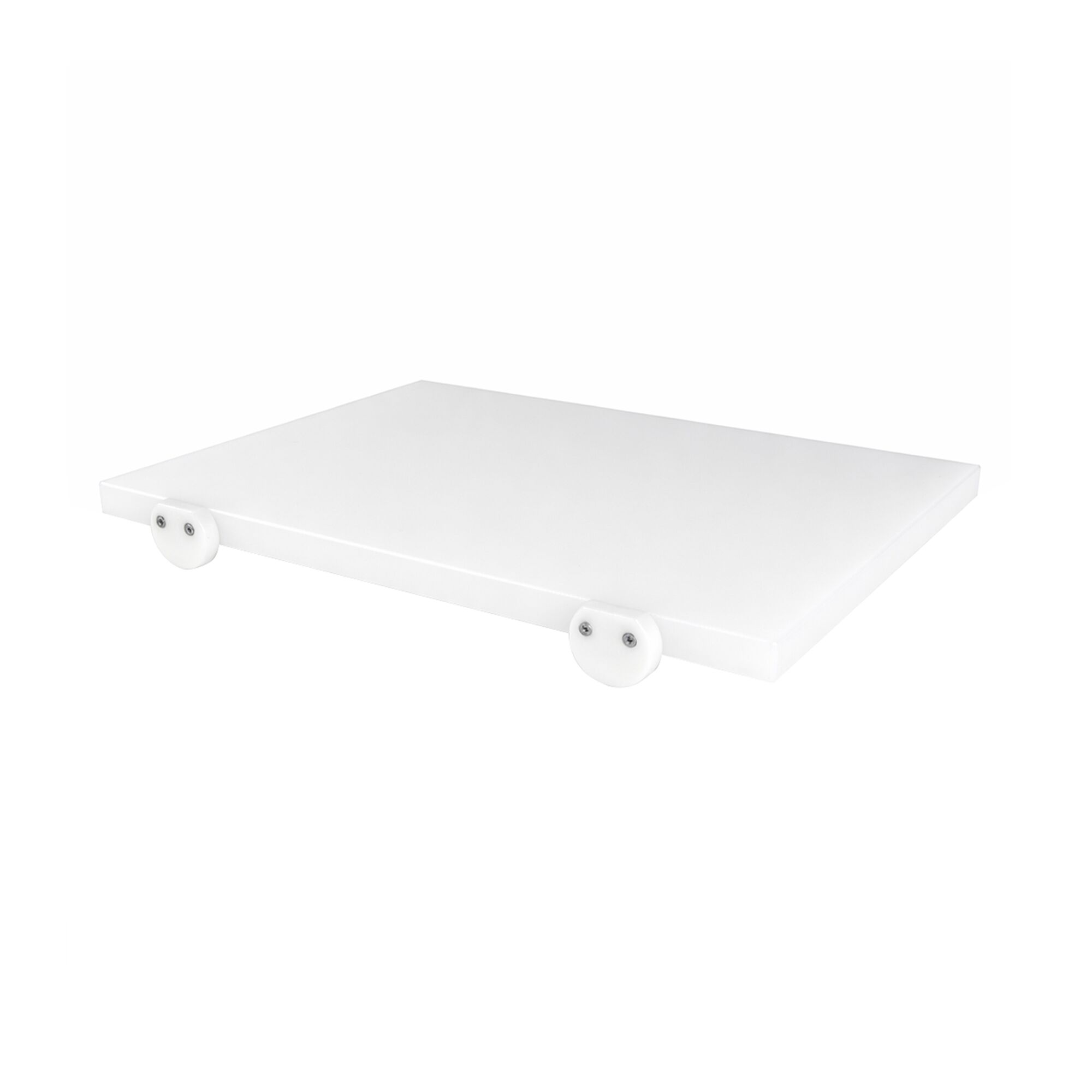 Planche à découper antidérapante avec butées – 300 × 500 mm – conforme HACCP – Blanc