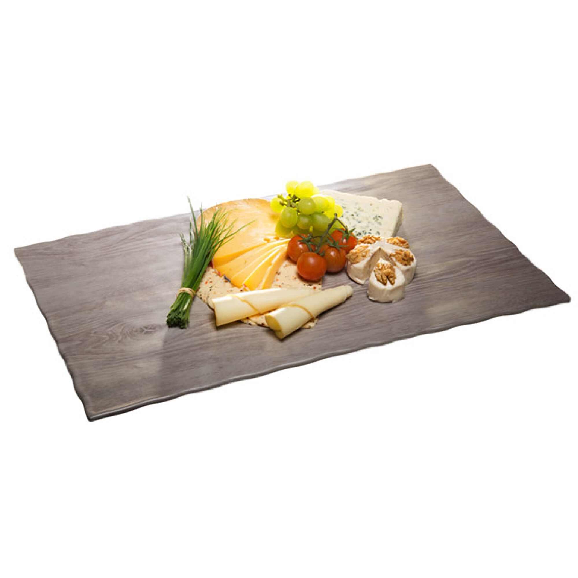 (6 pièces) Plateau GN 1/1 – DRIFTWOOD – Mélamine – Hauteur : 15 mm – Gris