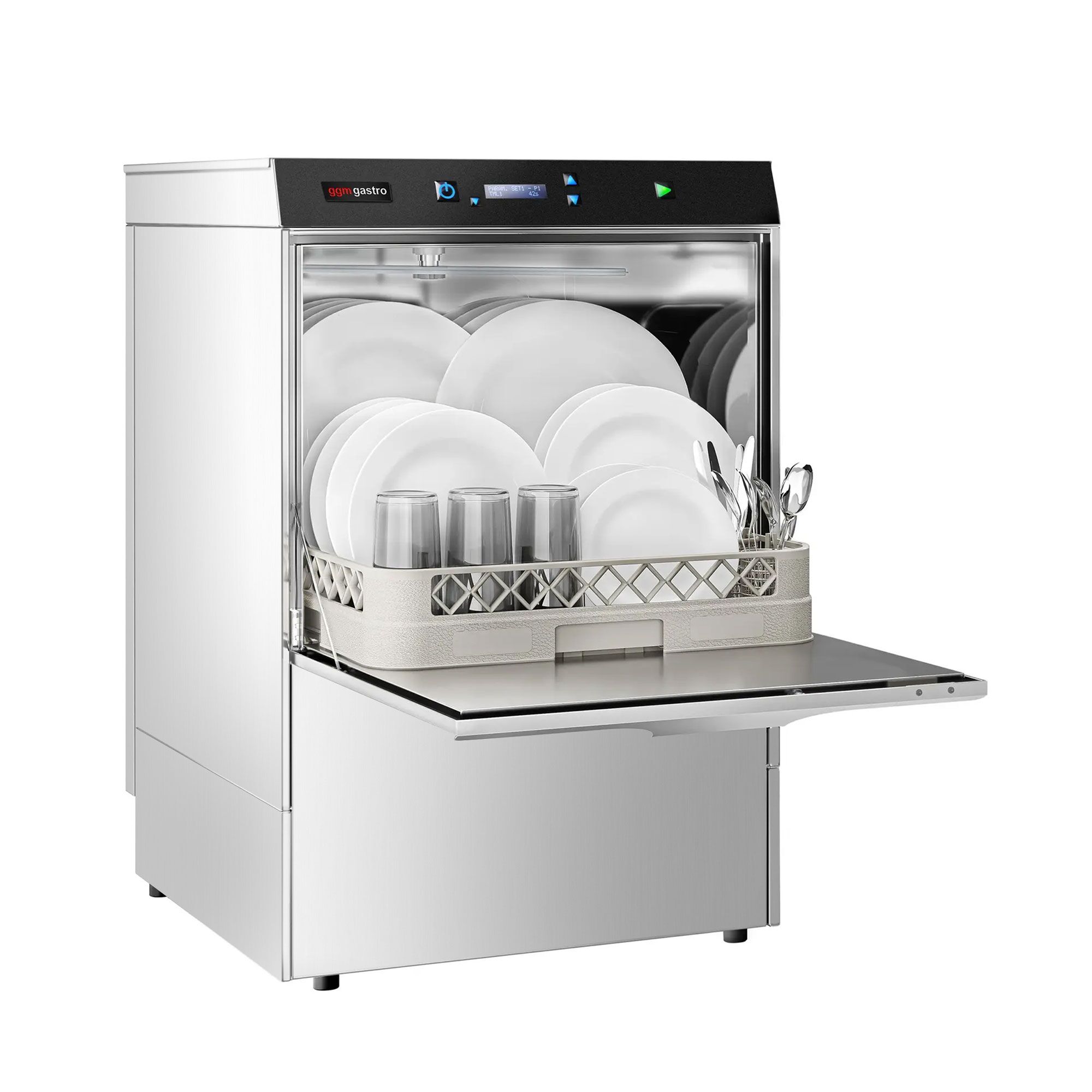 Lave-Vaisselle à Double Paroi - Numérique - 3,9 kW - avec Pompe de Détergent, de Rinçage & de Vidange