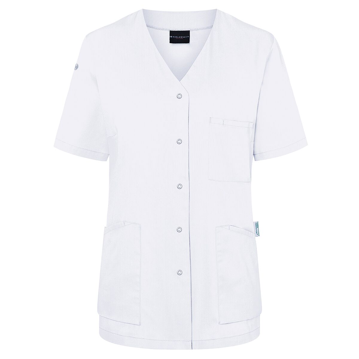 (6 pièces) KARLOWSKY | Casaque femme manches courtes Essential - Blanc - Taille : 56