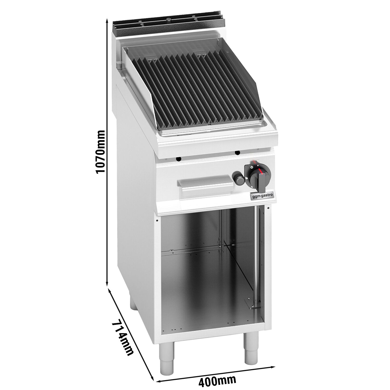 Grill à pierre de lave à gaz – 6,9 kW