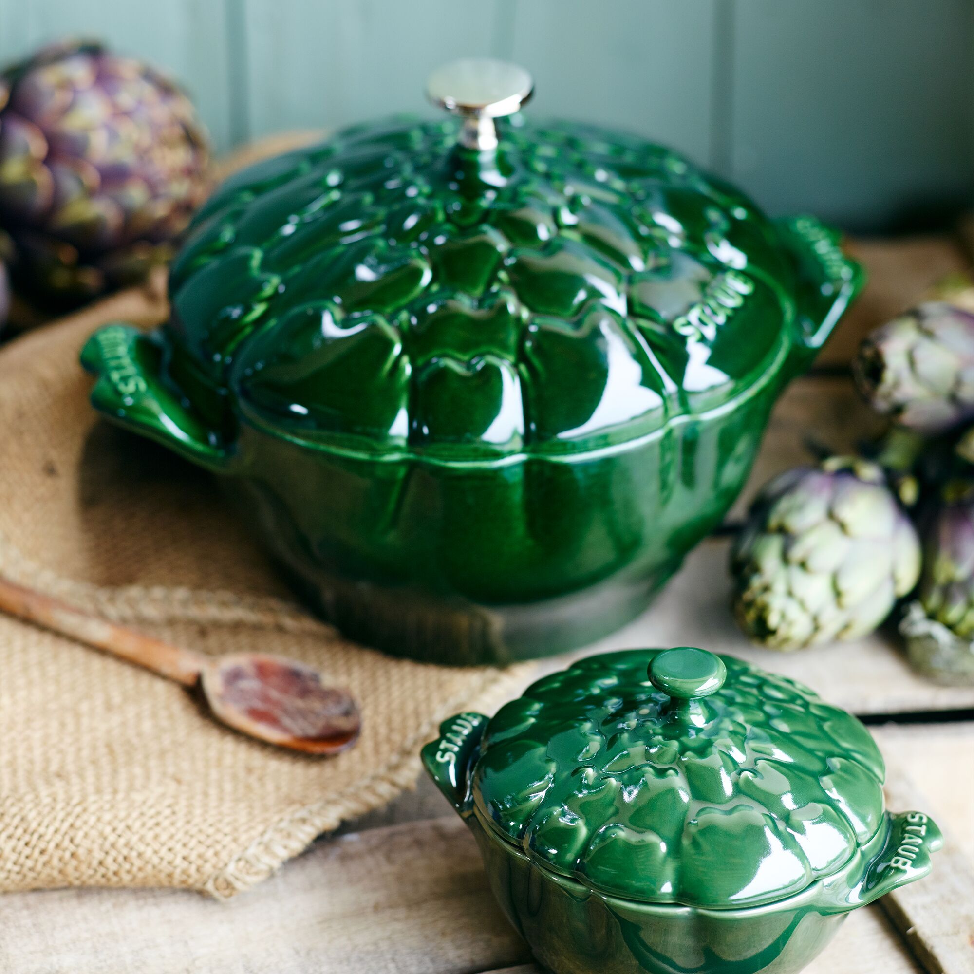 STAUB | LA COCOTTE - Kookpot - Artisjok vorm - 220mm - Gietijzer