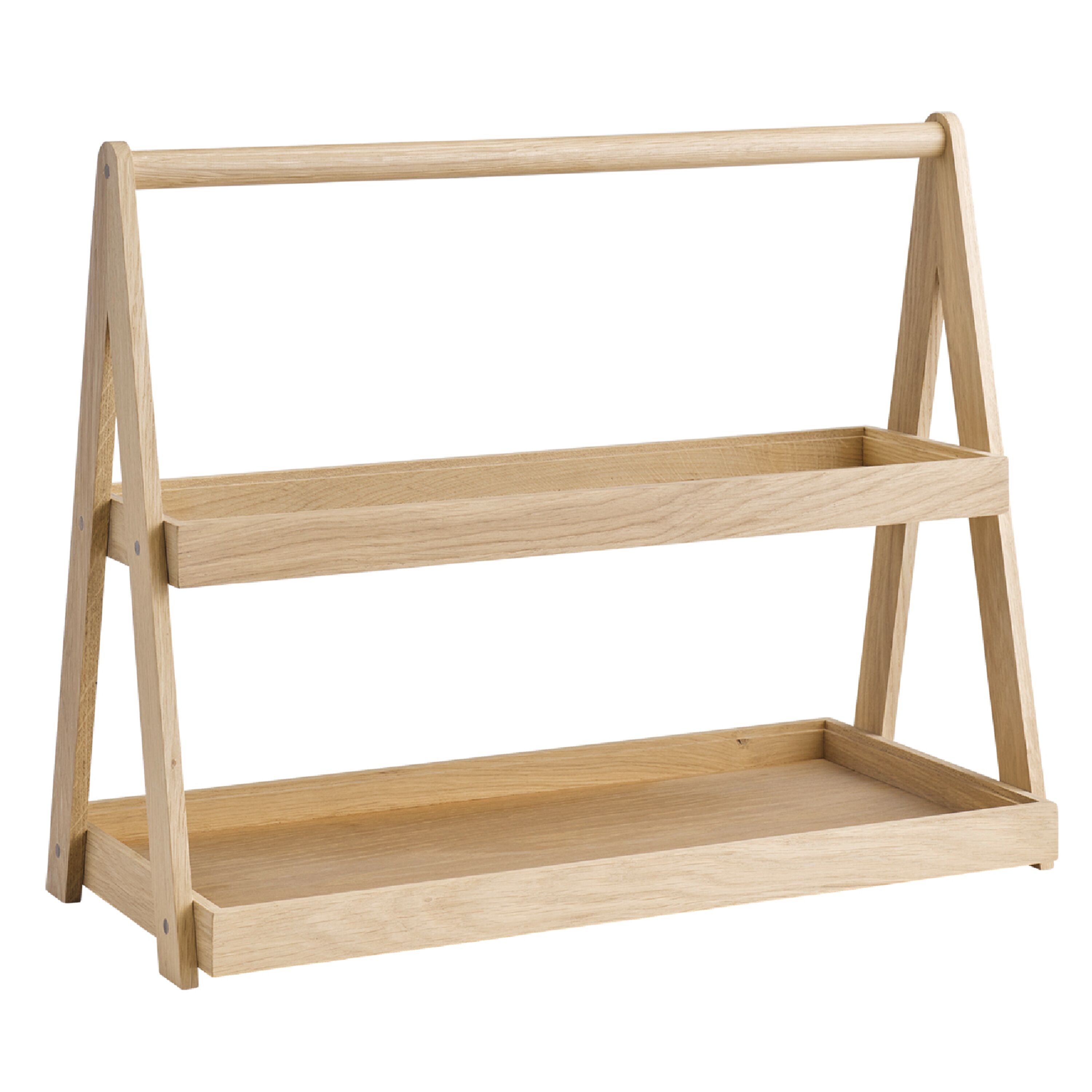 Présentoir buffet - VALO - avec 2 Niveaux - Eichenholz - Brun - rectangulaire - Hauteur:445mm - compatible avec GN 2/4