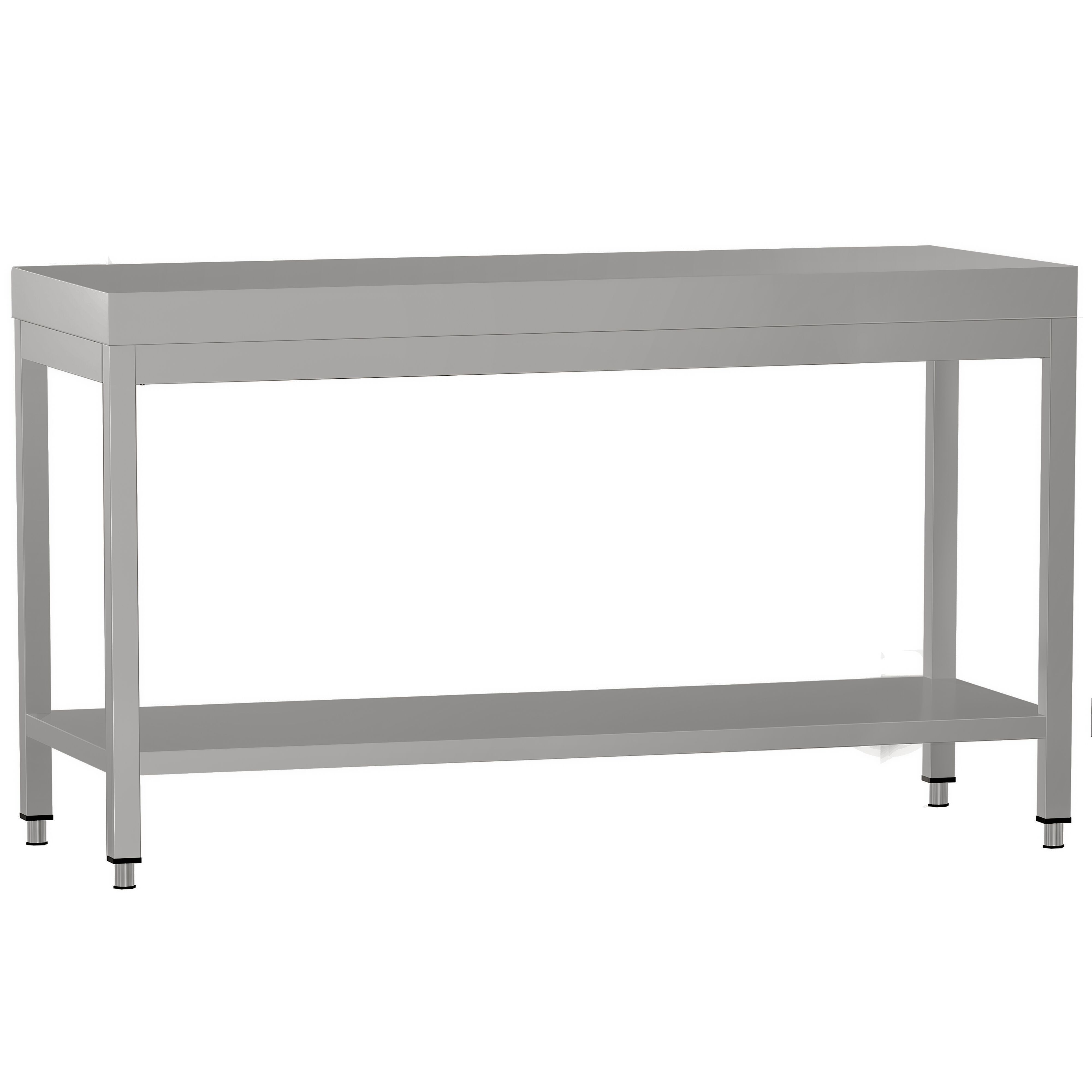 Table de travail en inox ECO – 1800 × 700 mm – avec tablette inférieure