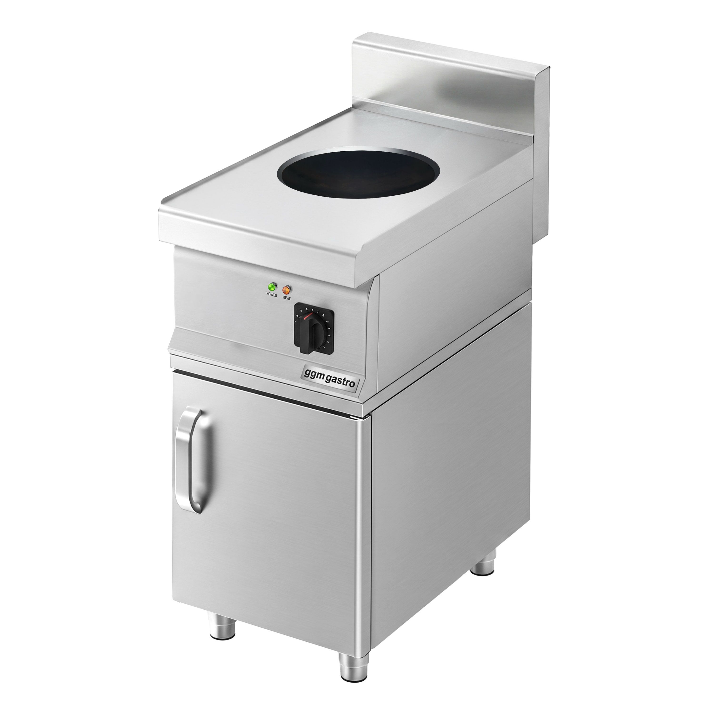 Wok à induction - 3,5 kW - incl. soubassement avec 1 porte