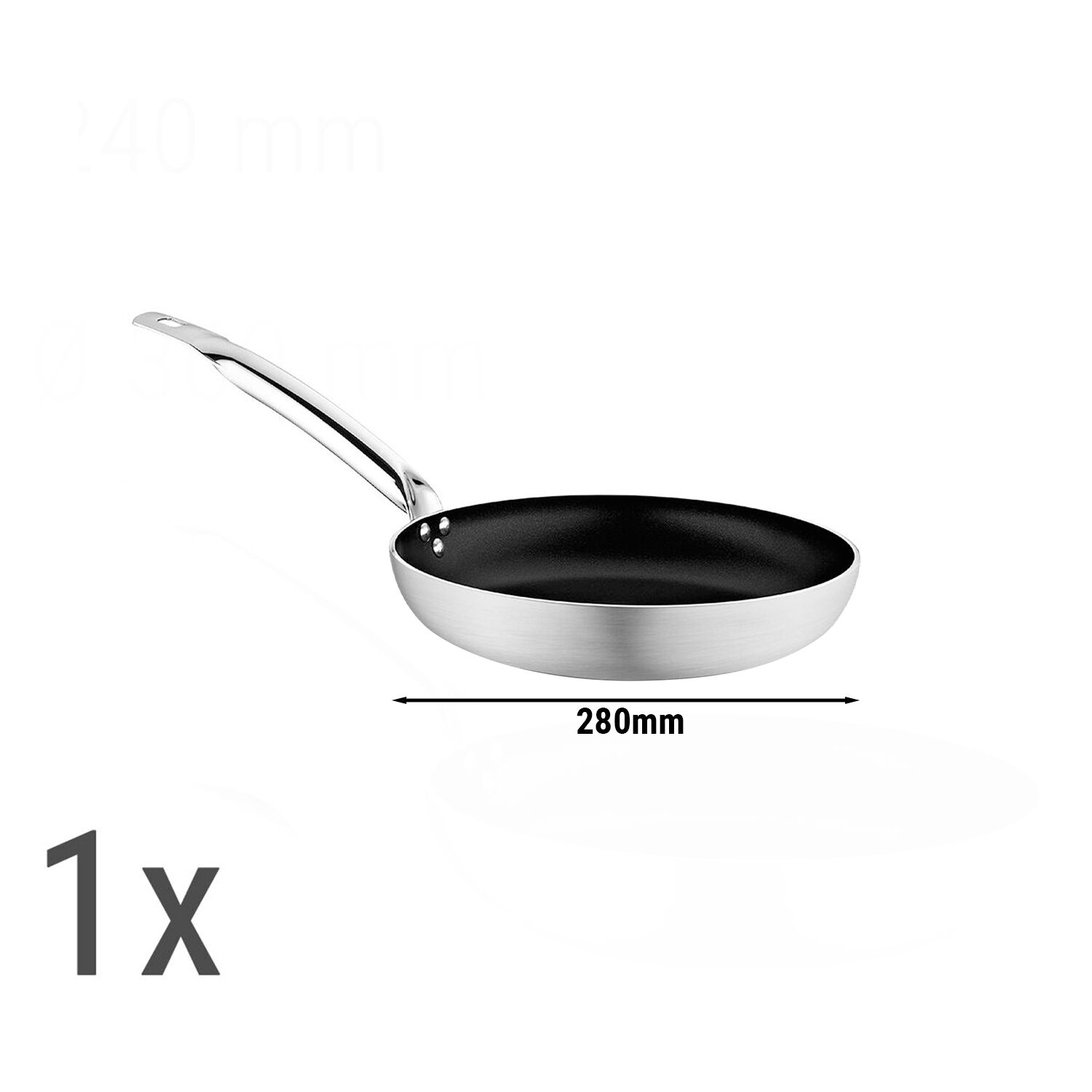 (6 pièces) Set de poêles à frire - Aluminium - 6 pièces