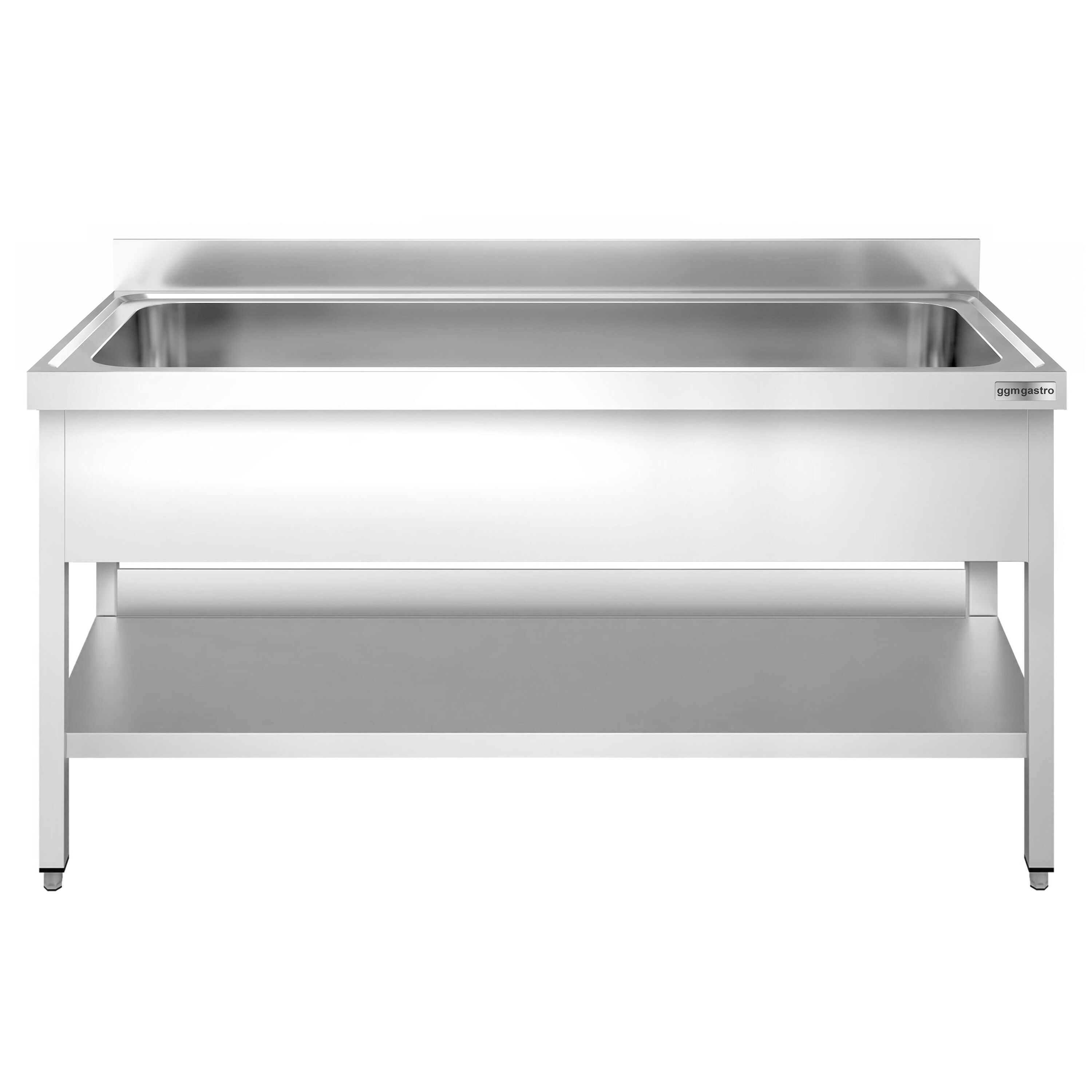 PREMIUM pot washing table - 1800x600mm - with 1 basin