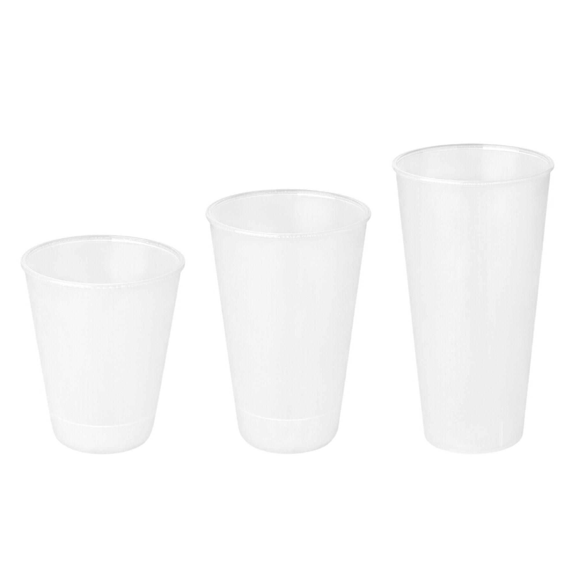 (24 pièces) Gobelets réutilisables - 300ml - Transparent