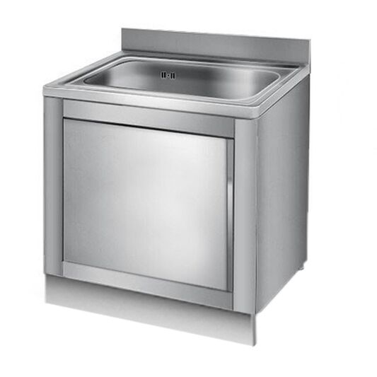 Socle en inox – longueur : 800 mm