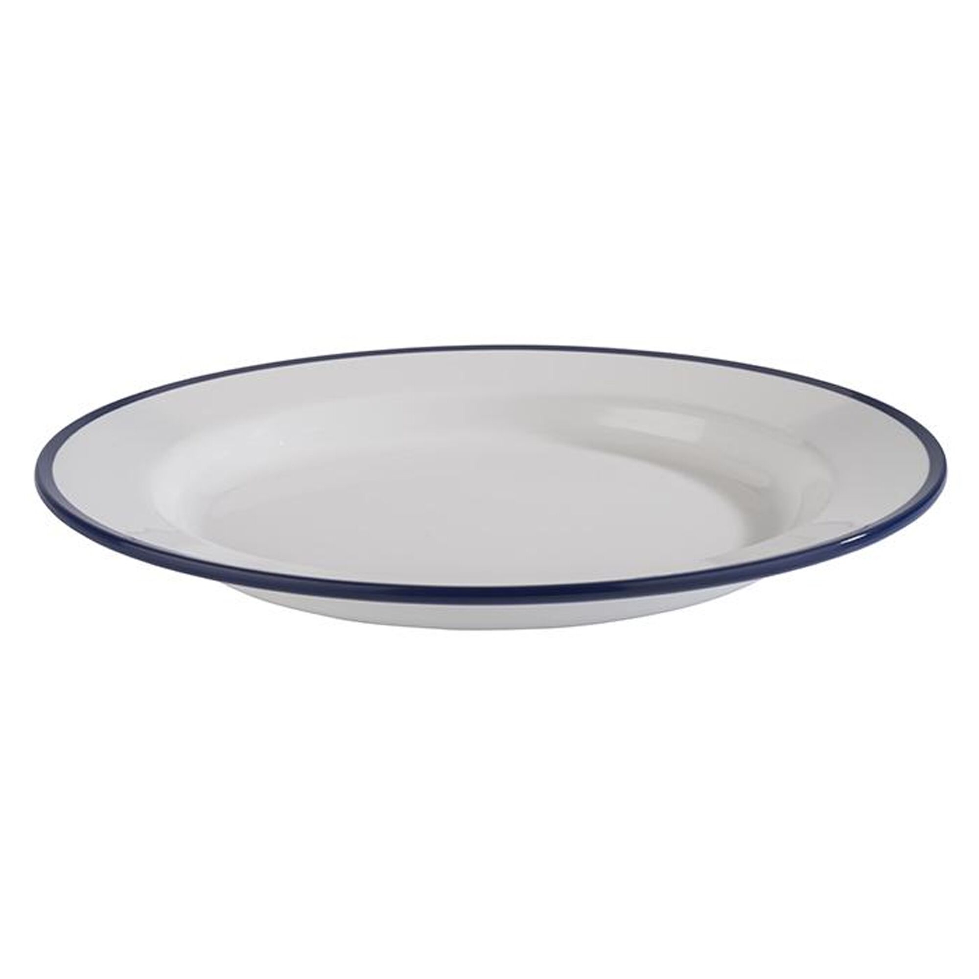 (6 pièces) ENAMEL LOOK - Assiette - Mélamine - Ø 245 mm, H : 25 mm