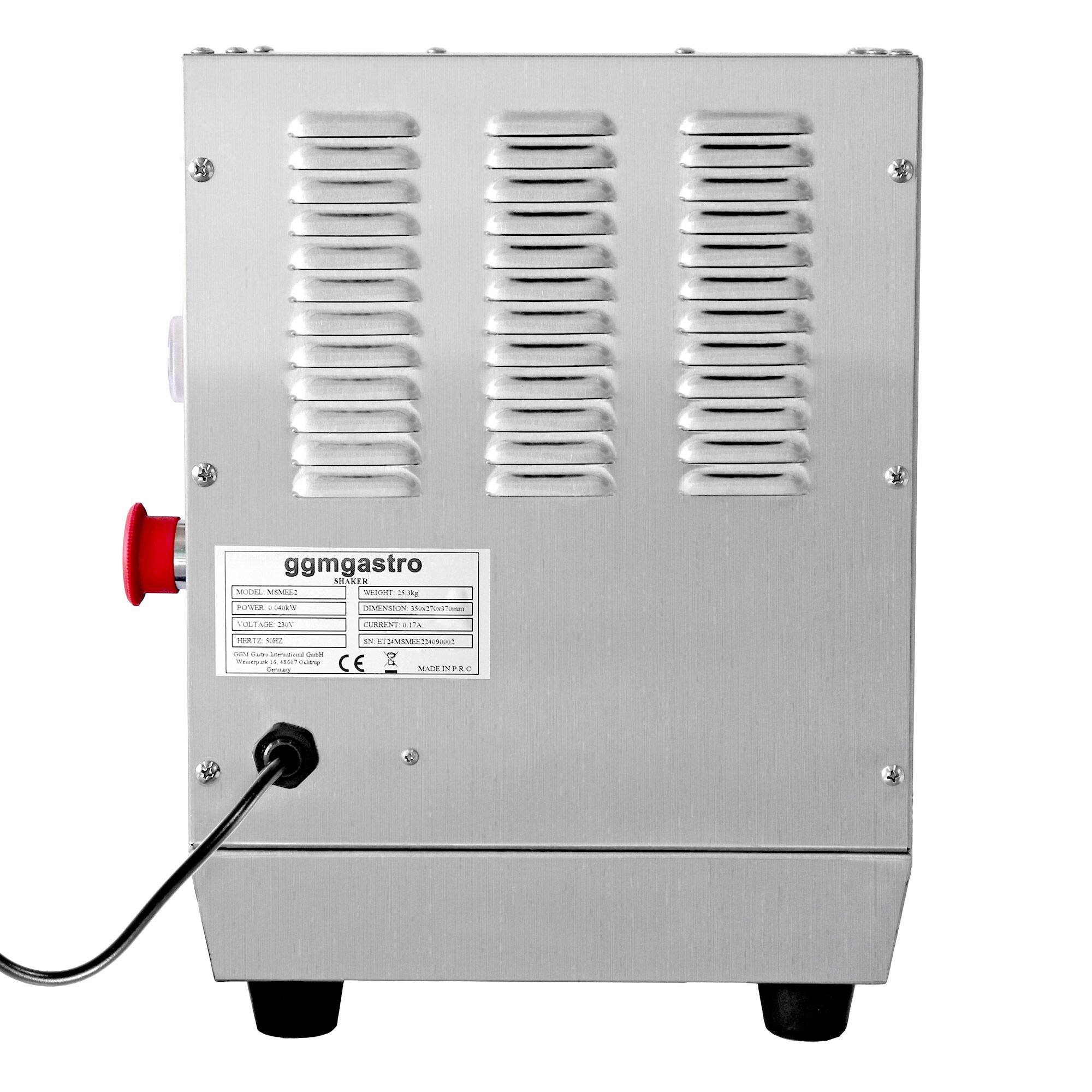 Mixeur à milk-shake, cocktail & Bubble Tea professionnel - double tête - 40W - 240tr/min - acier inoxydable