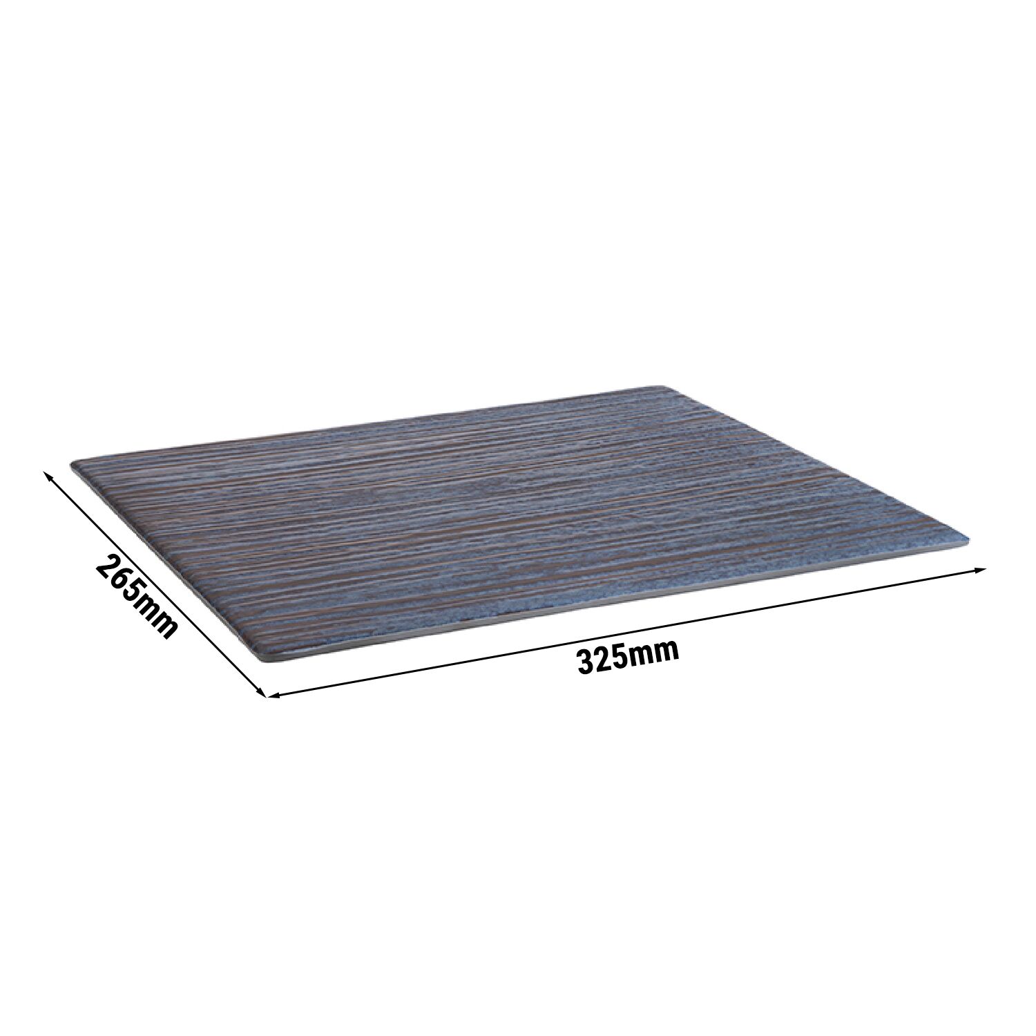 (6 pièces) Plateau GN 1/2 – LOOPS – Mélamine – Hauteur : 15 mm – Bleu