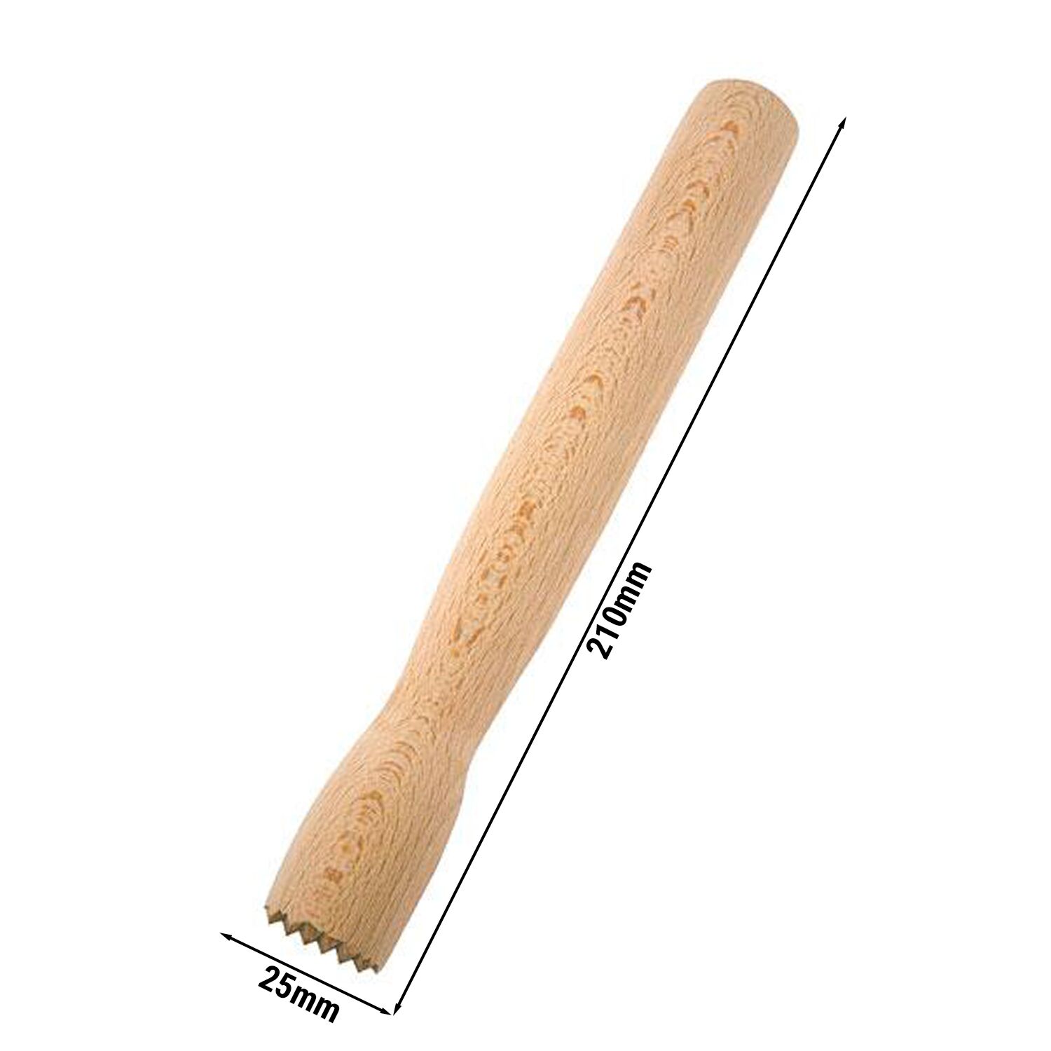 (6 pcs) Pilon à cocktail - bois (hêtre) - Longueur: 210mm - Brun