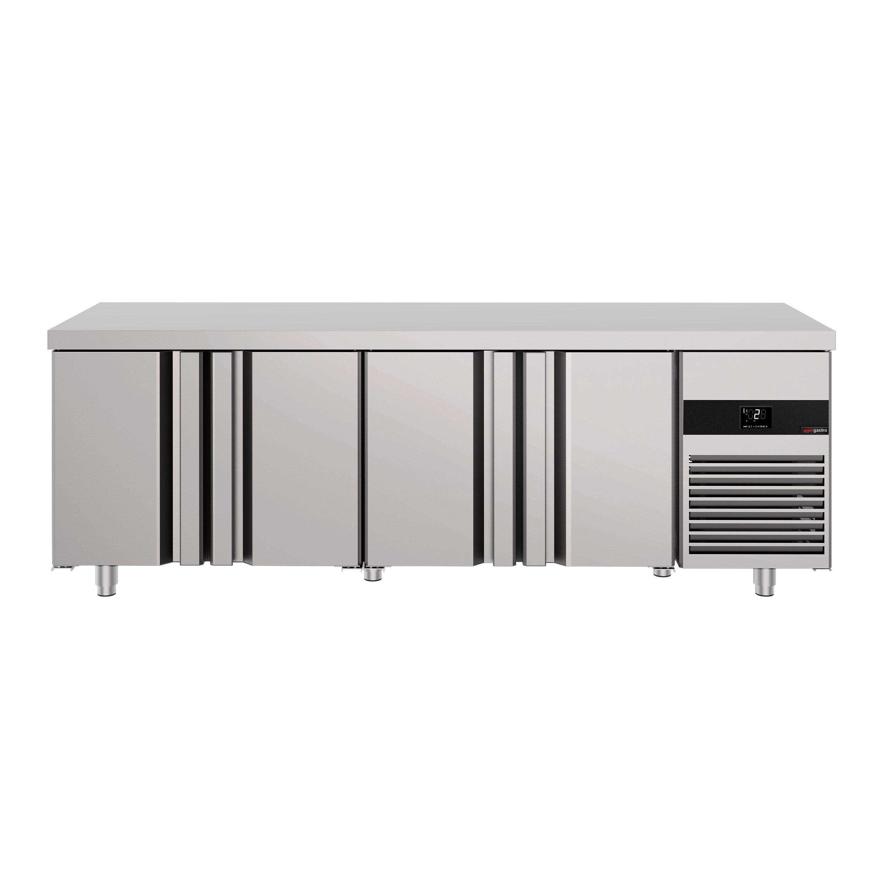 Table réfrigérée PREMIUM - 2330 x 700 mm - avec 4 portes