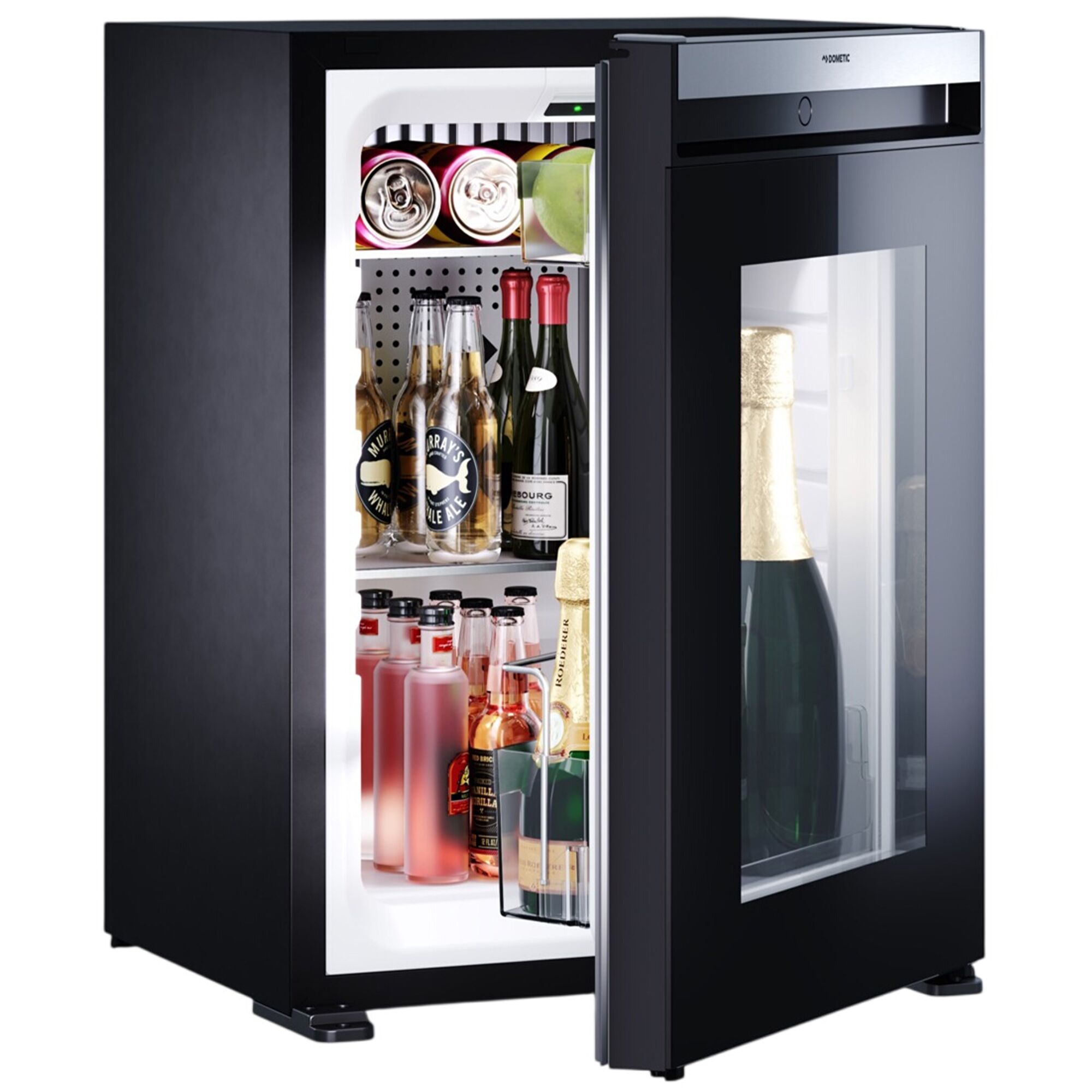 DOMETIC | Minibar-kylskåp – EVOLUTION A40G – 405 mm – 40 liter – med 1 glasdörr och dörrhängsel till vänster