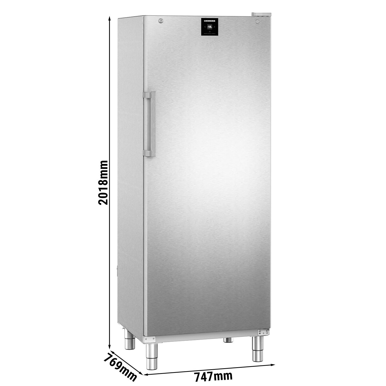 LIEBHERR | Tiefkühlschrank Edelstahl PERFECTION - 544 Liter - Innen Kunststoff - mit 1 Tür
