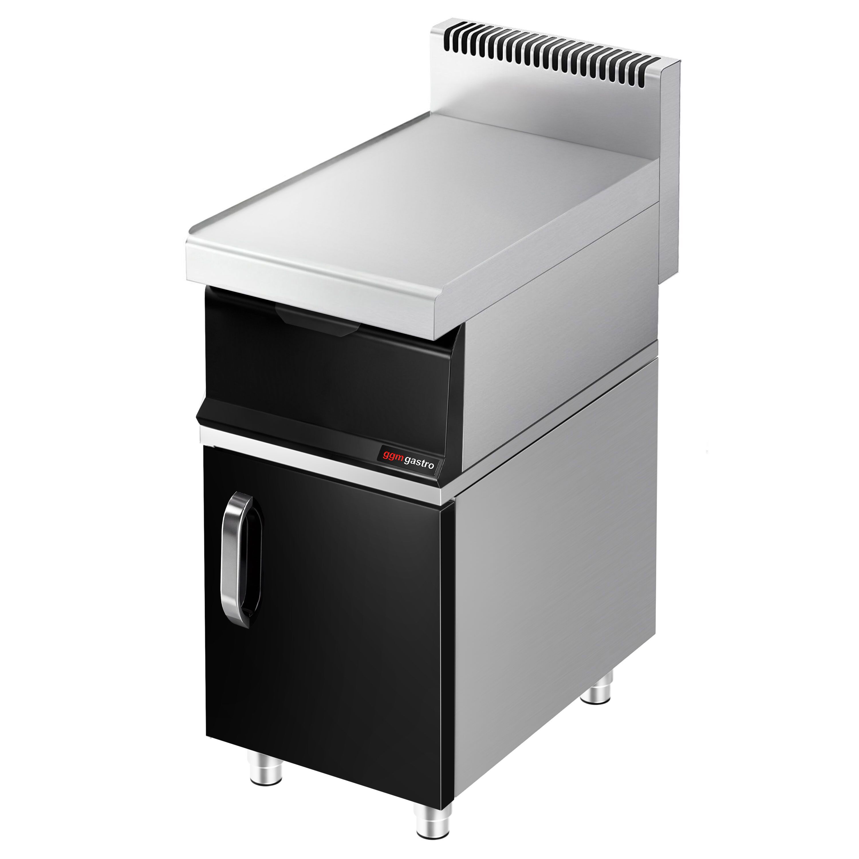Neutral Element & Substructure Commercial Neutral Element - with Drawer - with Substructure Mario 700 - 400x700x1000mm - Stainless Steel AISI 304 - 1 door - Series Mario 700