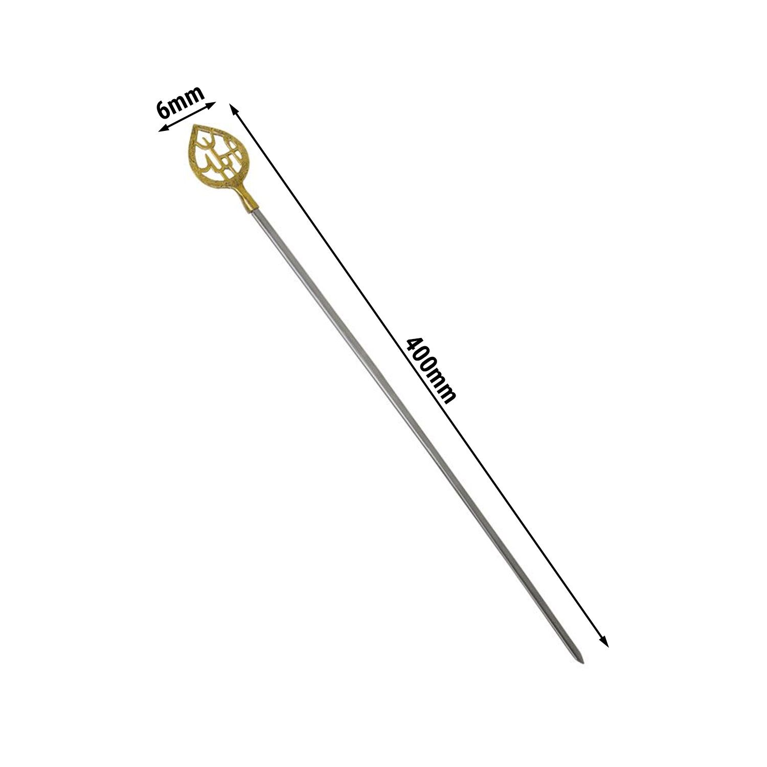 (50 pcs) Skewer - Long Decorative Skewer - 390mm - Stainless Steel