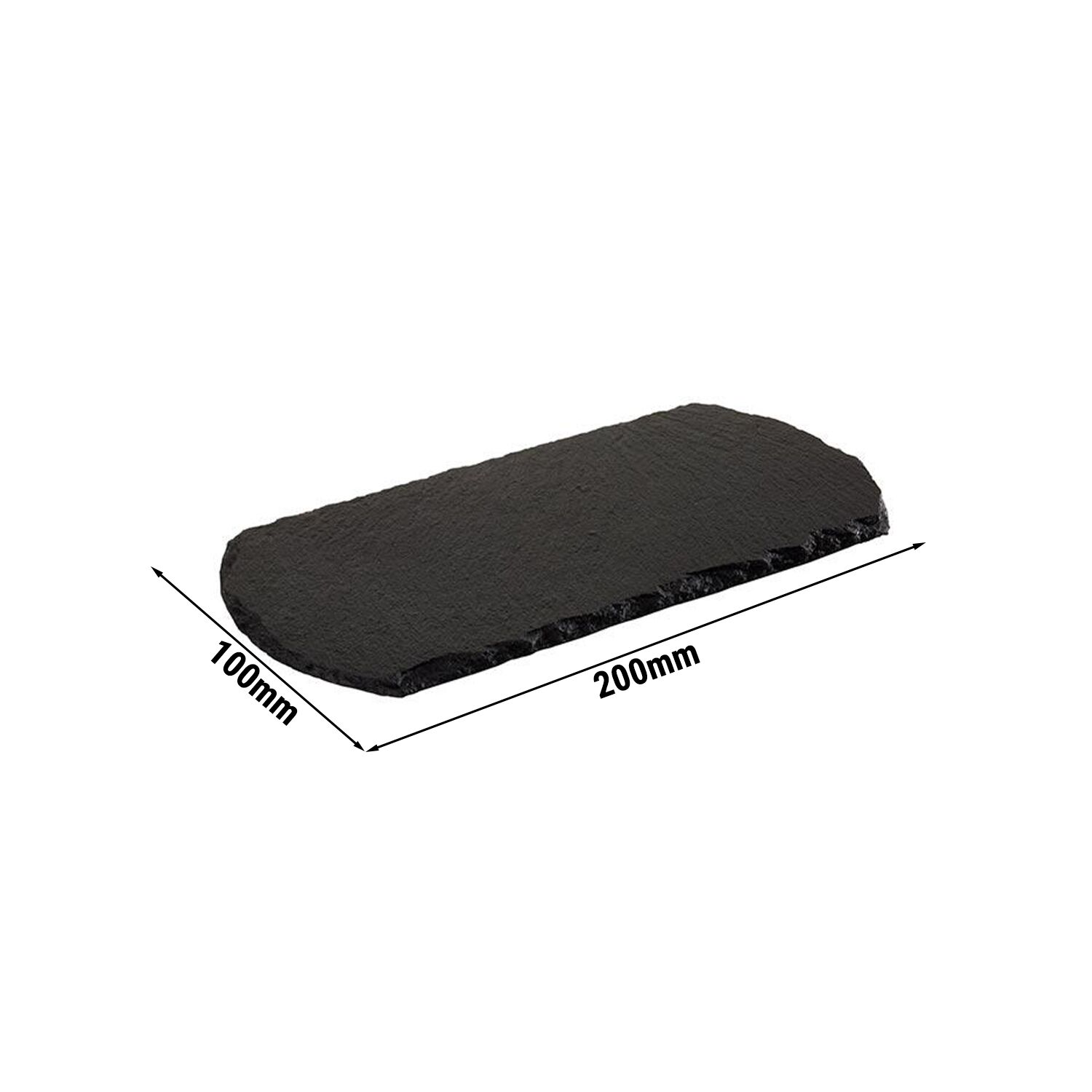 (6 pcs) Plateau en ardoise naturelle - STARTER - 200x100mm