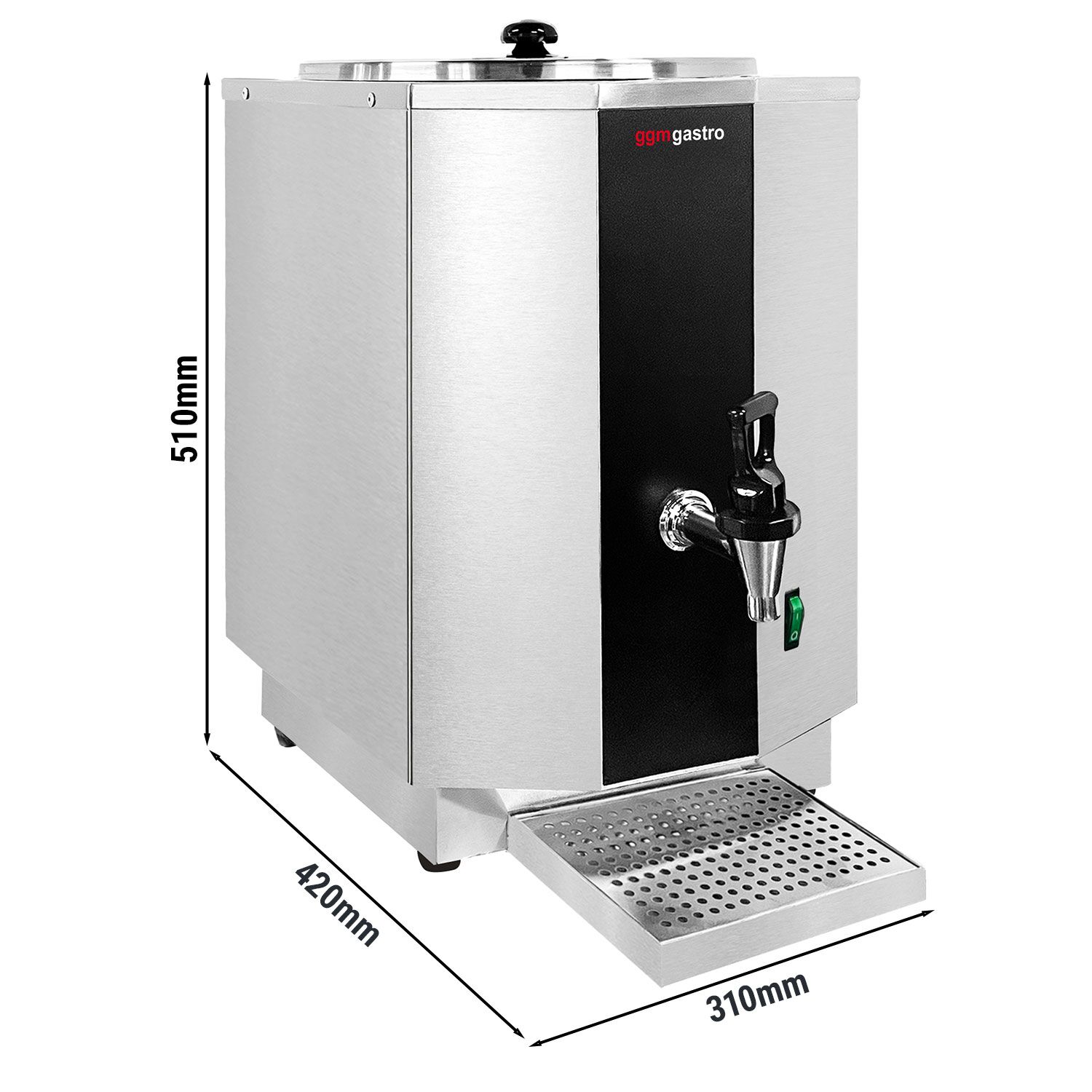 Distributeur de lait chaud ECO - 10L - 1,5kW - robinet inclus