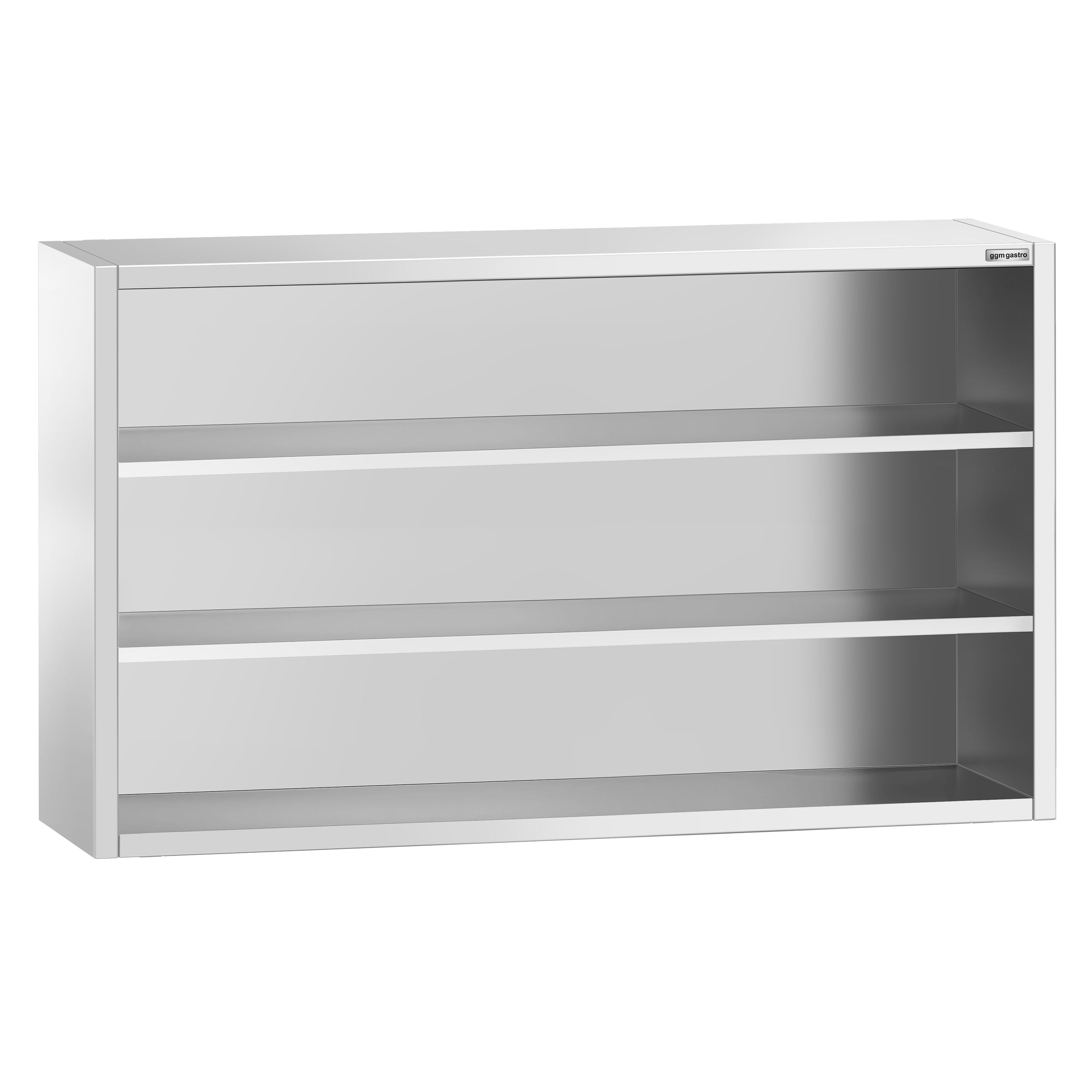Armoire murale en acier inoxydable PREMIUM - 2000x400mm - sans portes (ouvert) - 1000mm de haut