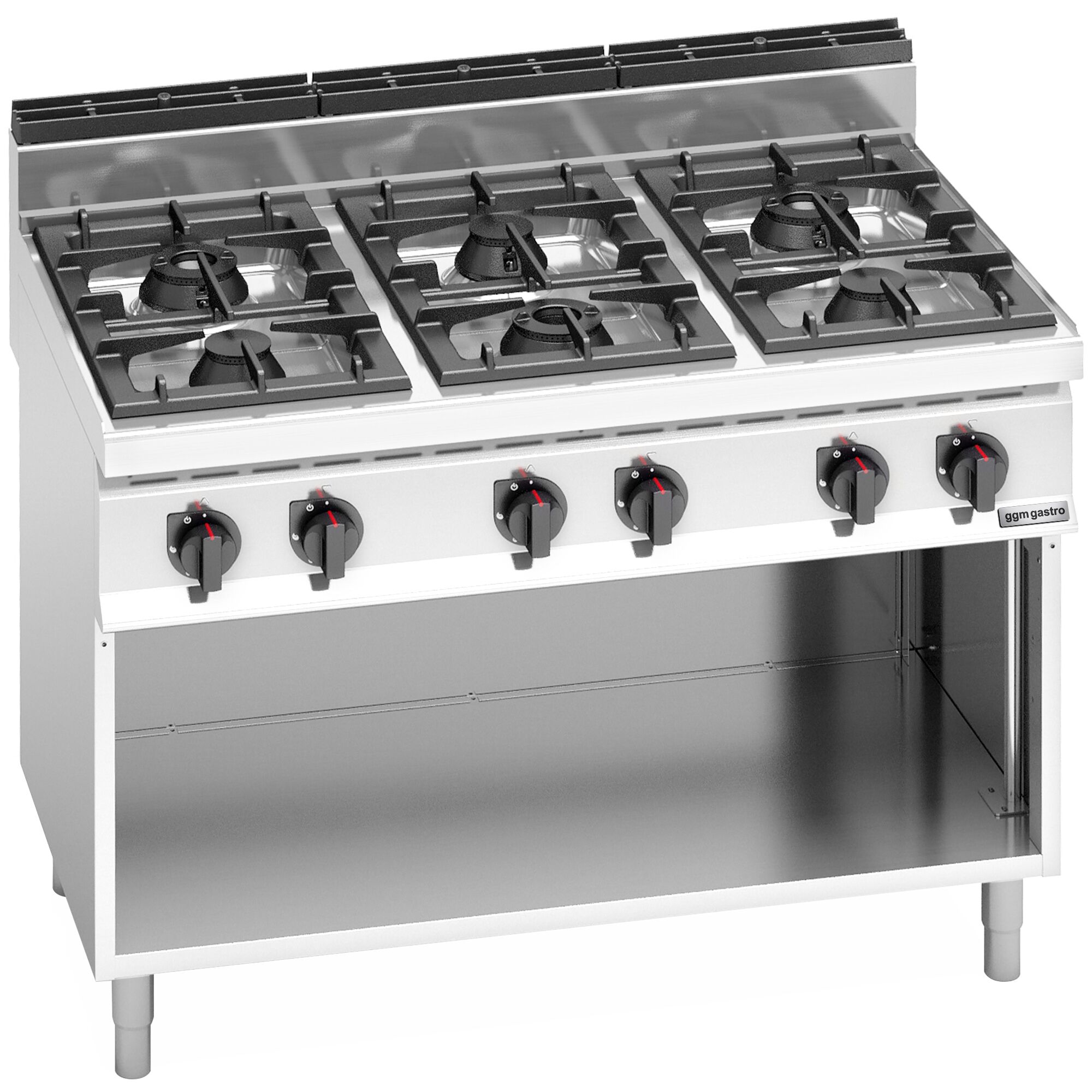 Fourneau à gaz – 31,5 kW – 6 brûleurs
