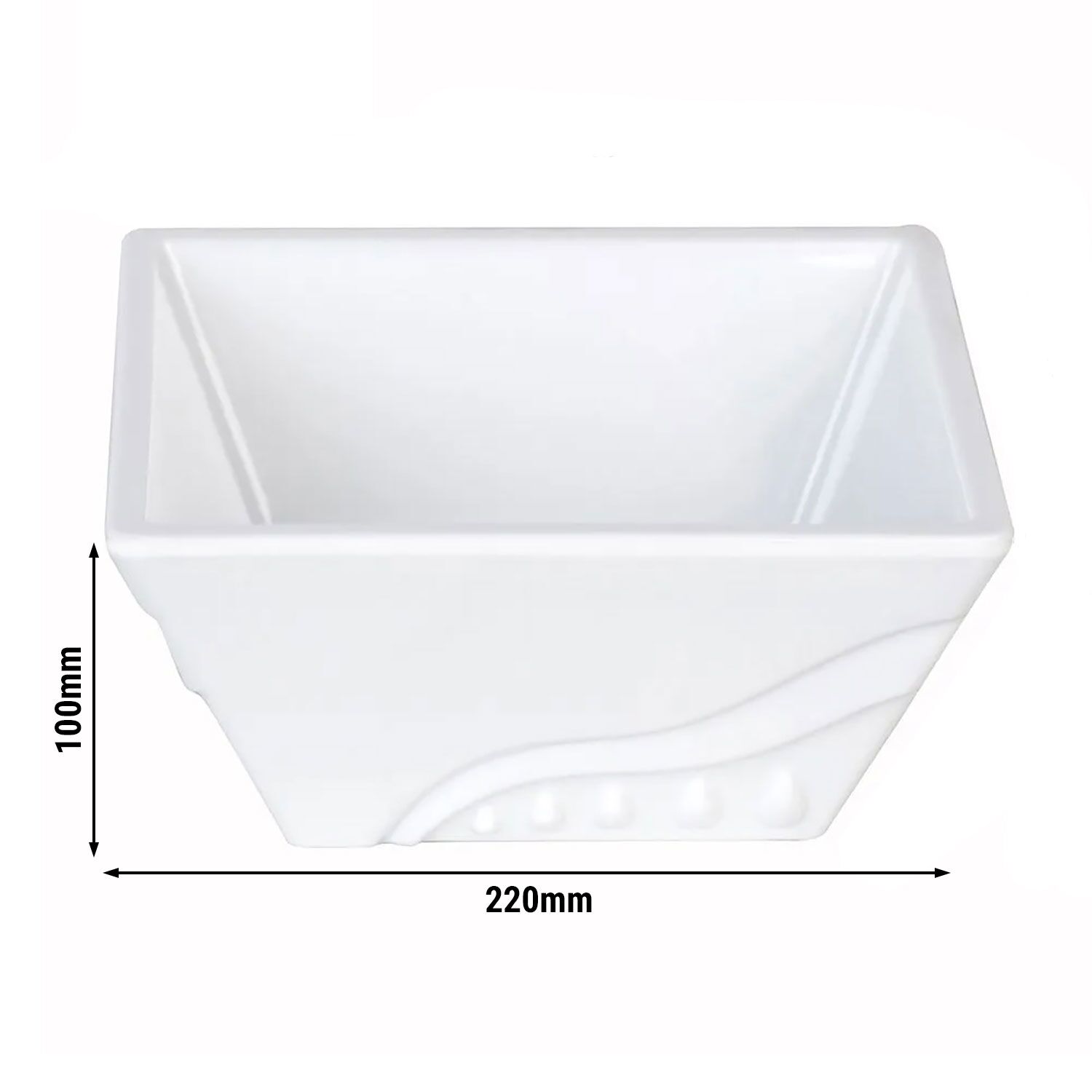 (10 pièces) Bol en mélamine pour présentoir/ support de buffet - Hauteur : 100 mm