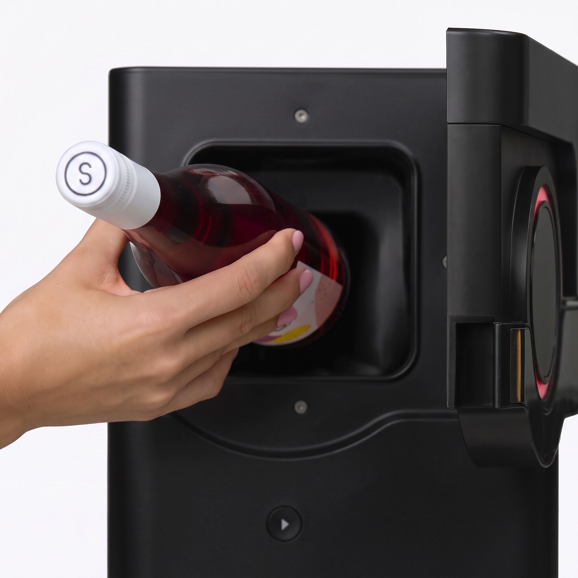 BEEZER | Flaschenkühler - zur Einzelkühlung von Dosen & Flaschen mit 0.25l bis 0.75l - Schwarz