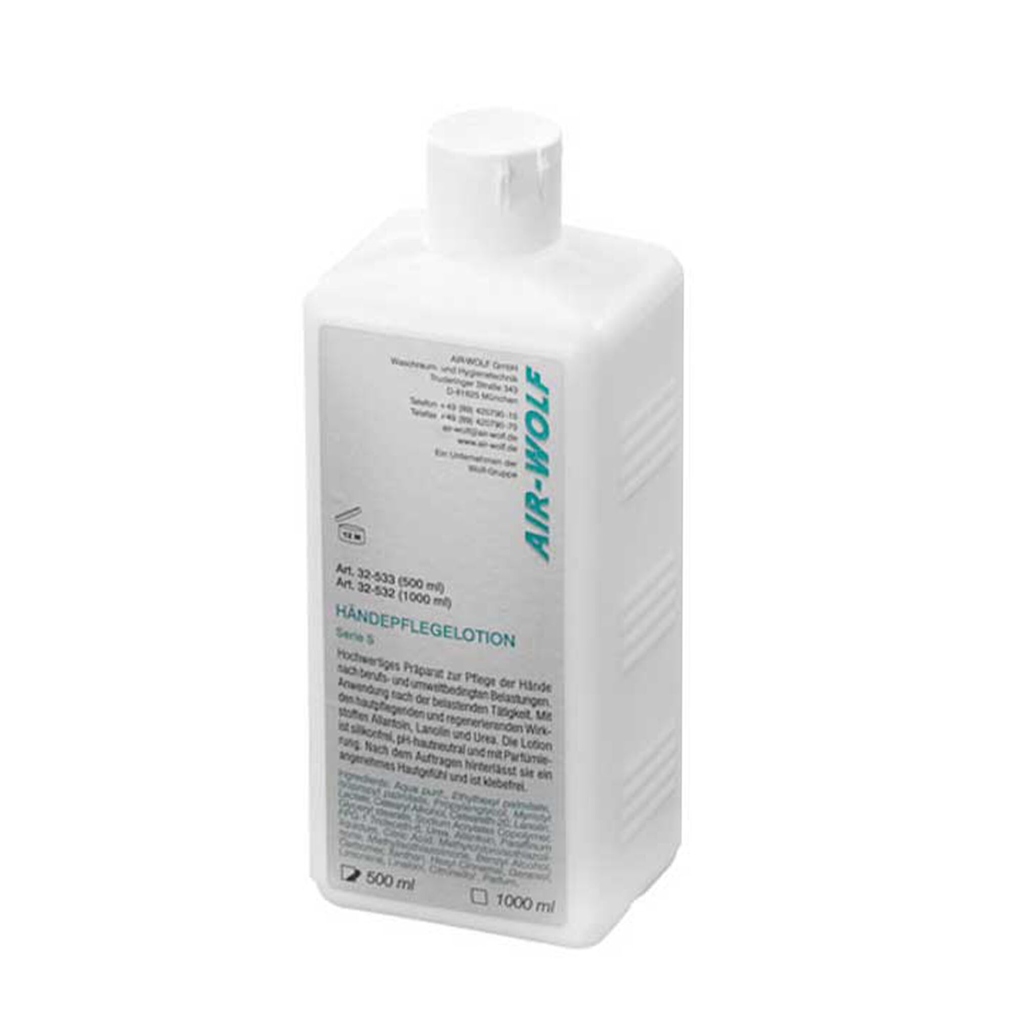 (12 pièces) AIR-WOLF | Lotion de soin pour les mains – 0,5 litre