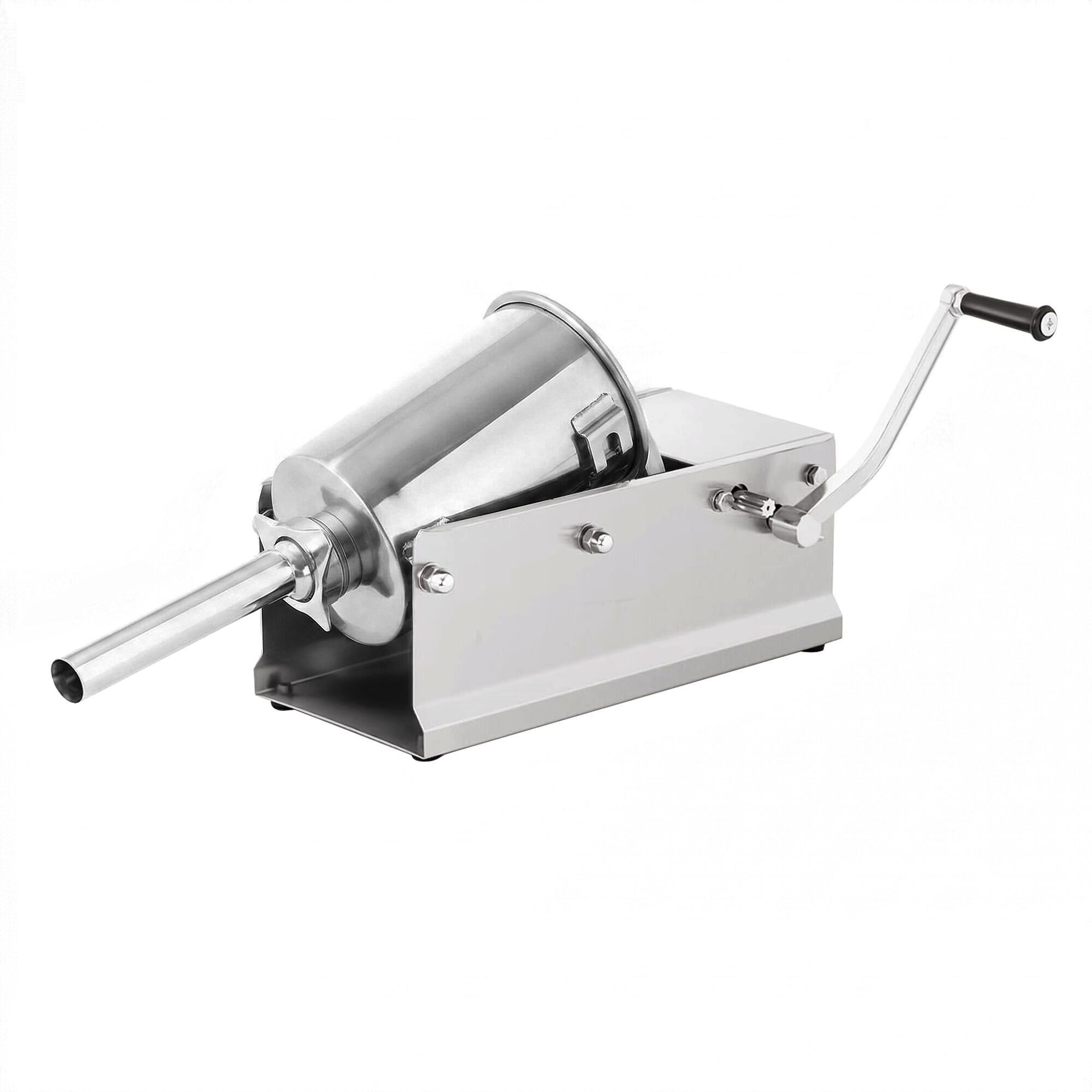 Handmatige worstenvuller - horizontaal - 3l - RVS - incl. 4 vulbuizen